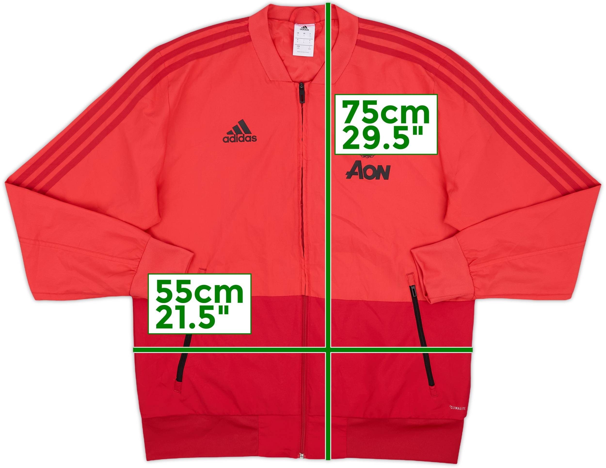 2018-19 Manchester United adidas Track Jacket - 4/10 - (L)