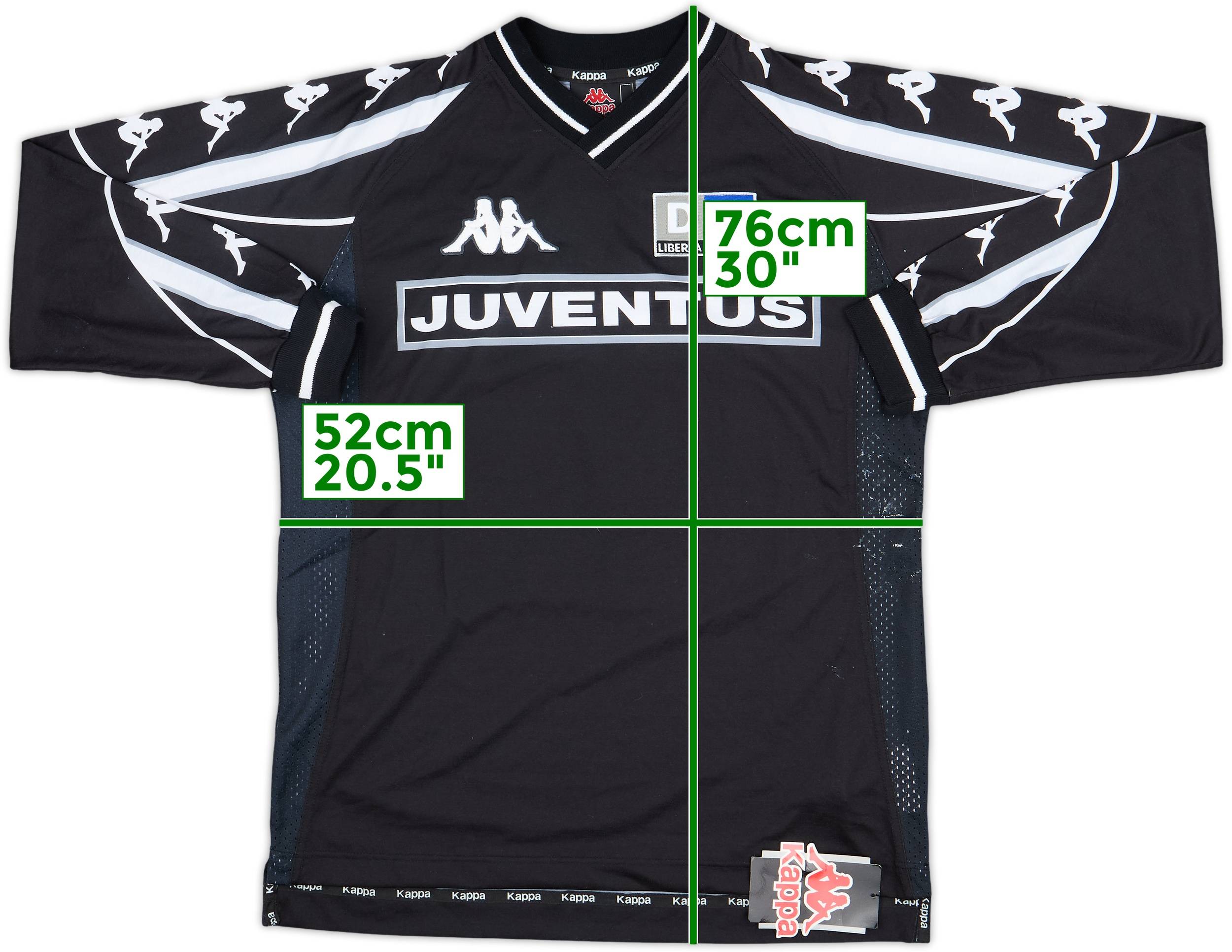 Juventus Kappa サッカーシャツ 1998-99 Juventus Kappa Training L/S Shirt (S)