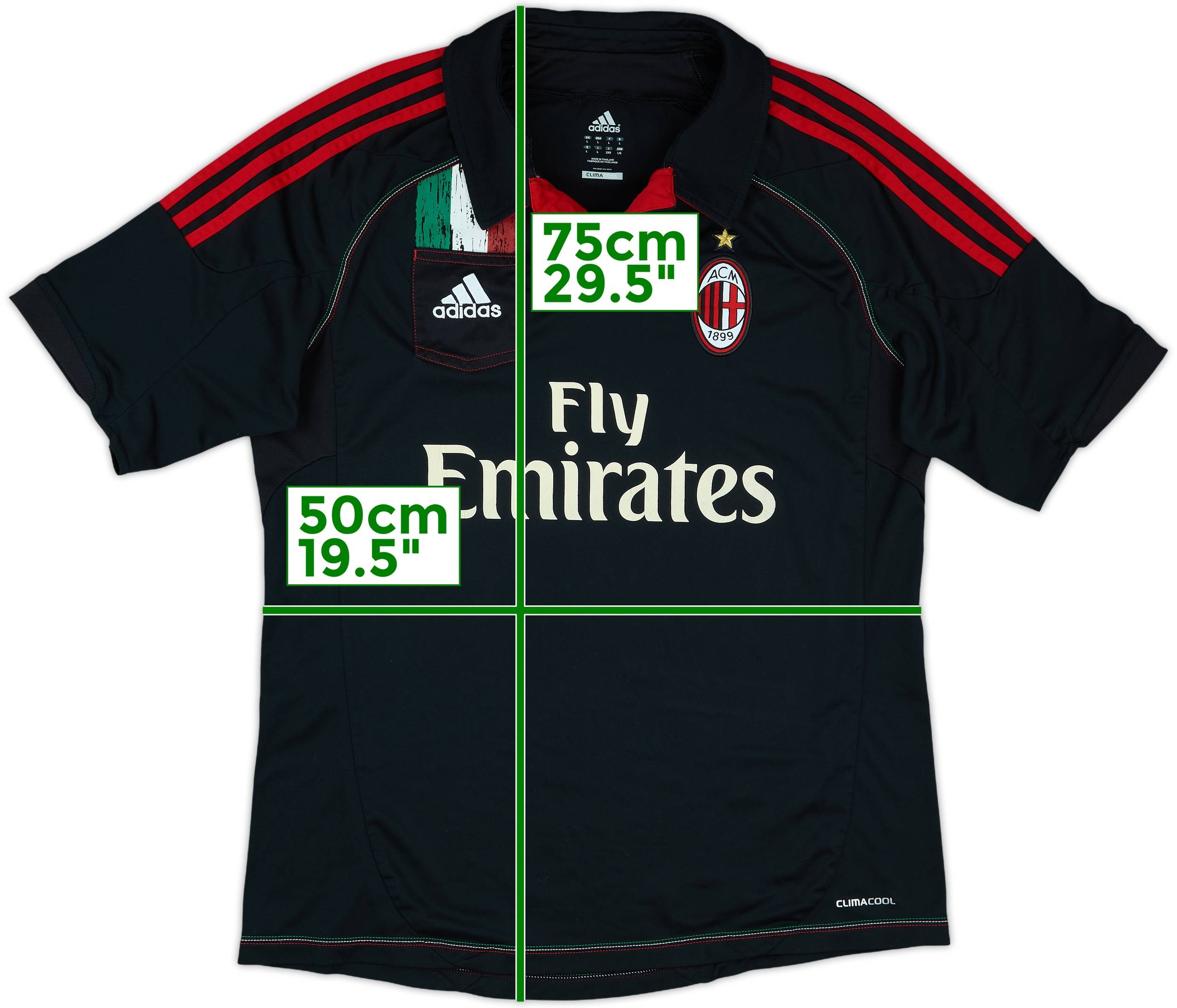 2012-13 AC Milan Third Shirt - 6/10 - (L)