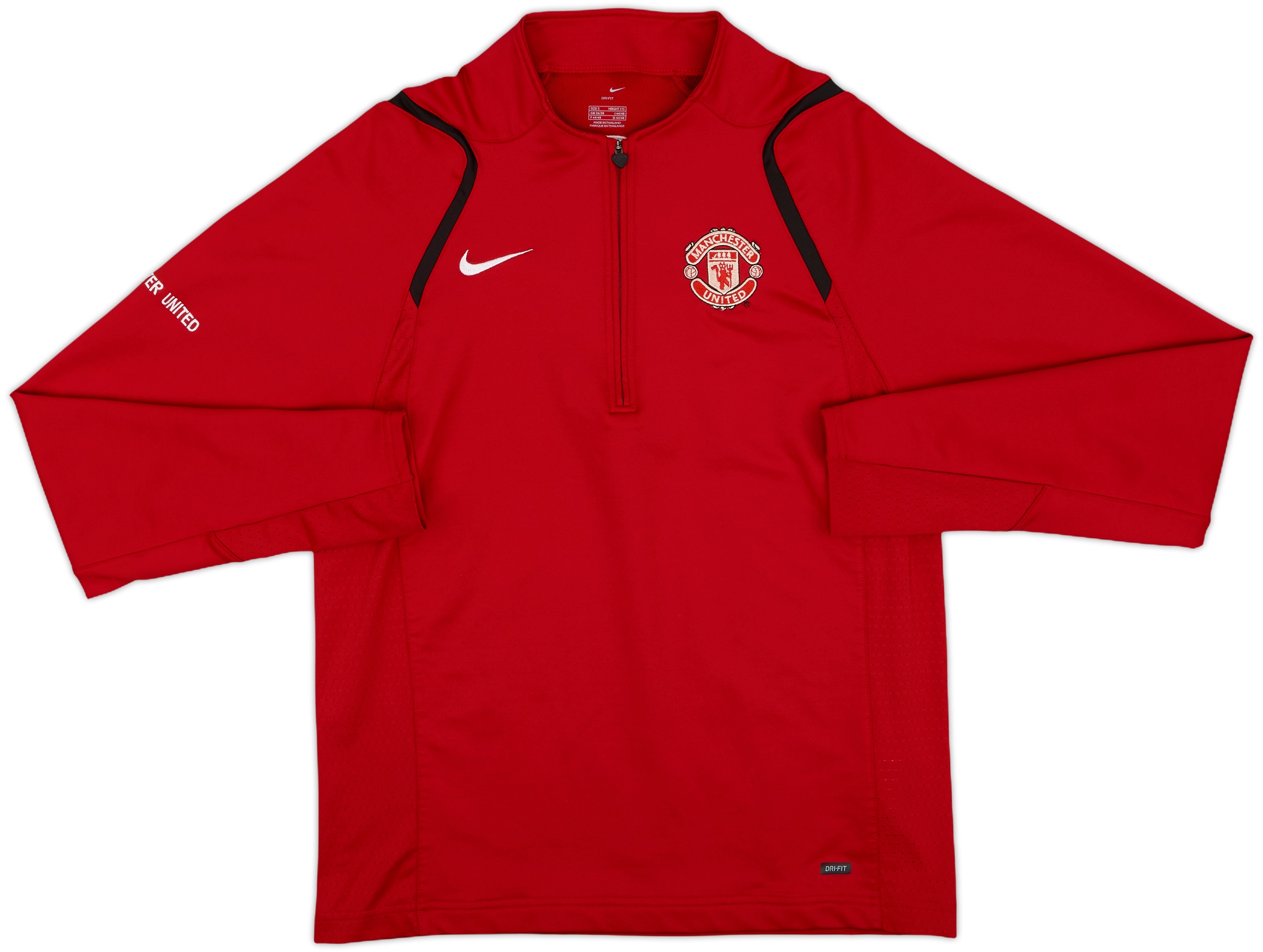 2006-07 Manchester United Nike 1/4 Zip Training Top - 8/10 - (S)