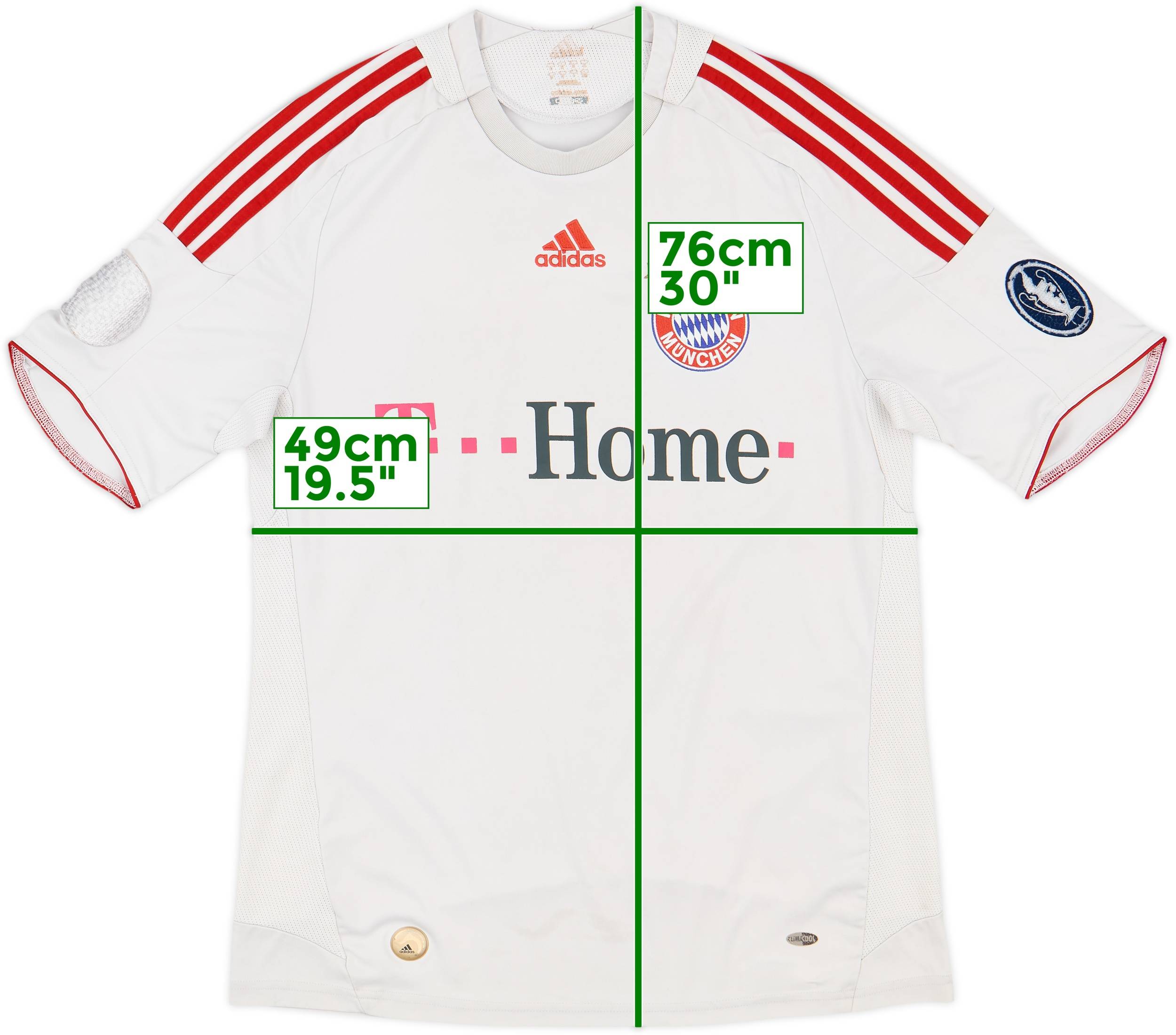08-09 FC Bayern München adidas サッカーシャツ S Bayern Munich 2008-09 Home Shirt S – Nostalgic Football Shirts