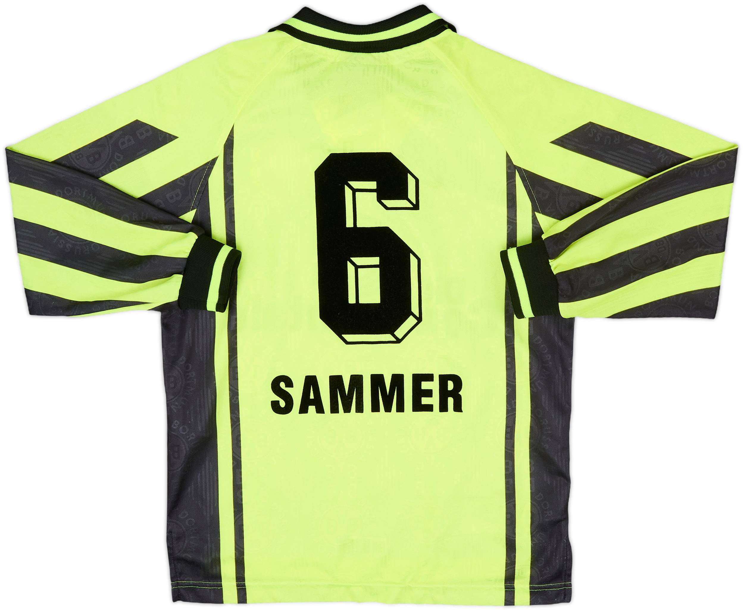 1996-97 Borussia Dortmund Home L/S Shirt Sammer #6 - 8/10