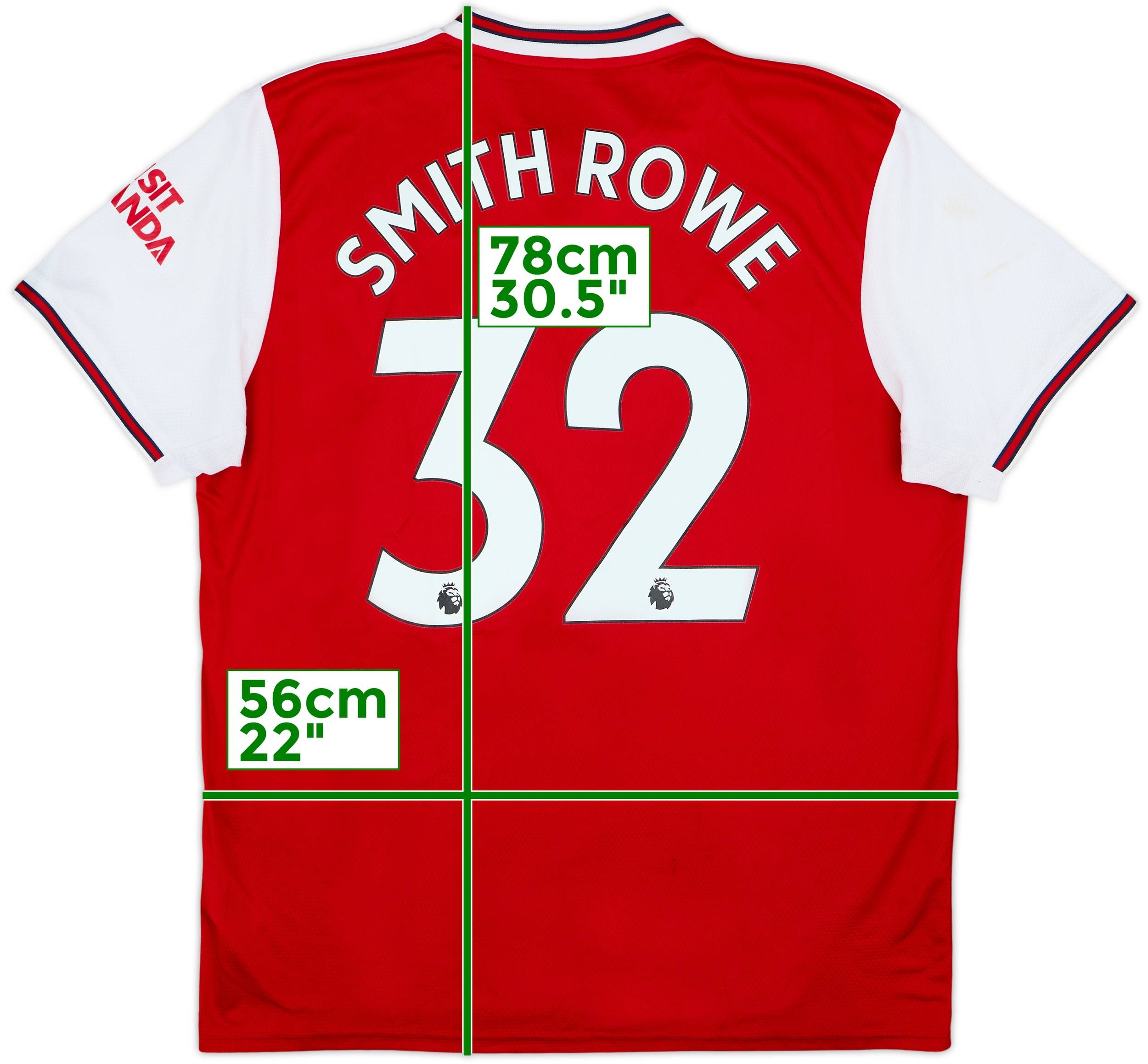 2019-20 Arsenal Home Shirt Smith Rowe #32 - 6/10 - (XL)