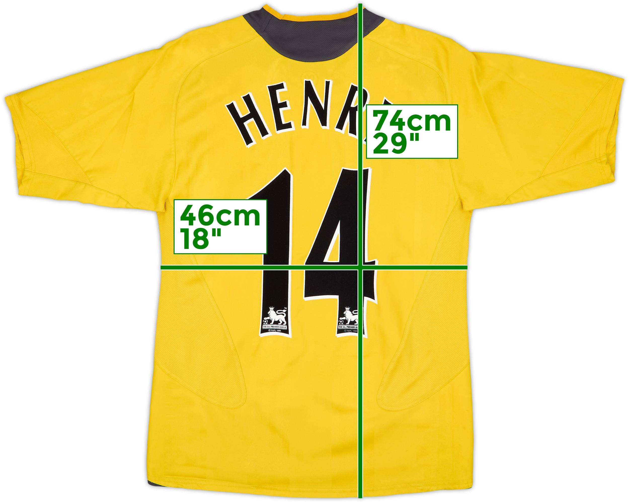 2005-06 Arsenal Away Shirt Henry #14 - 6/10 - (M)