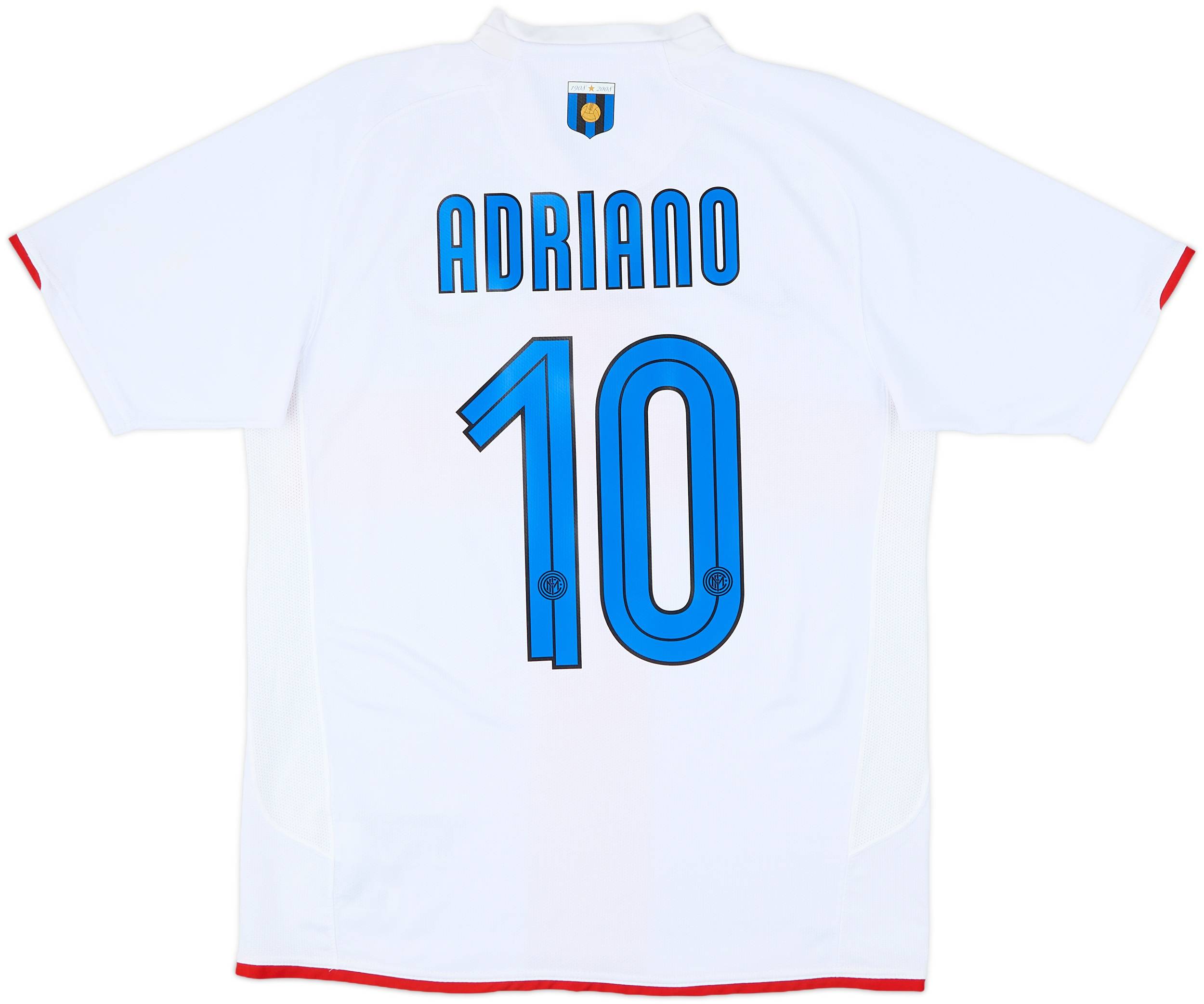 インテル ADRIANO 10 シャツ 2007-08 Inter Milan Centenary Away Shirt Adriano #10 - 8/10 - (M)