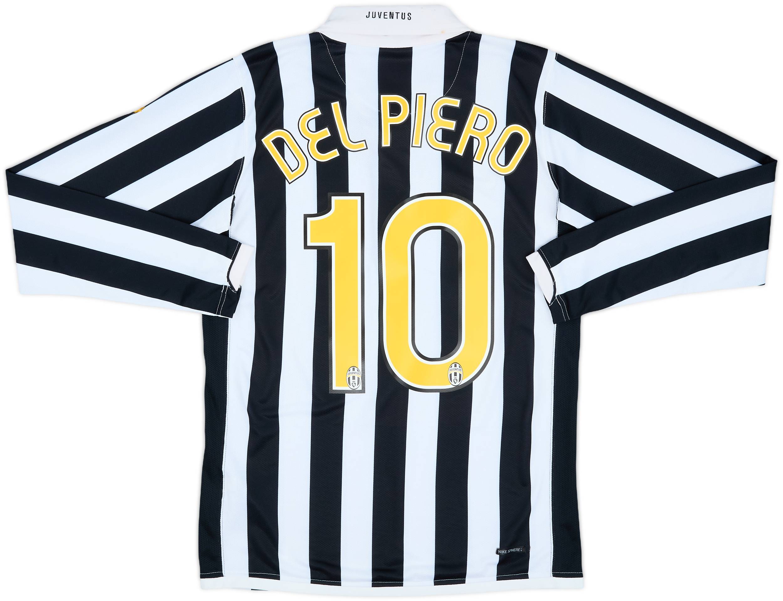 2006-07 Juventus Home L/S Shirt Del Piero #10 - 5/10 - (S)