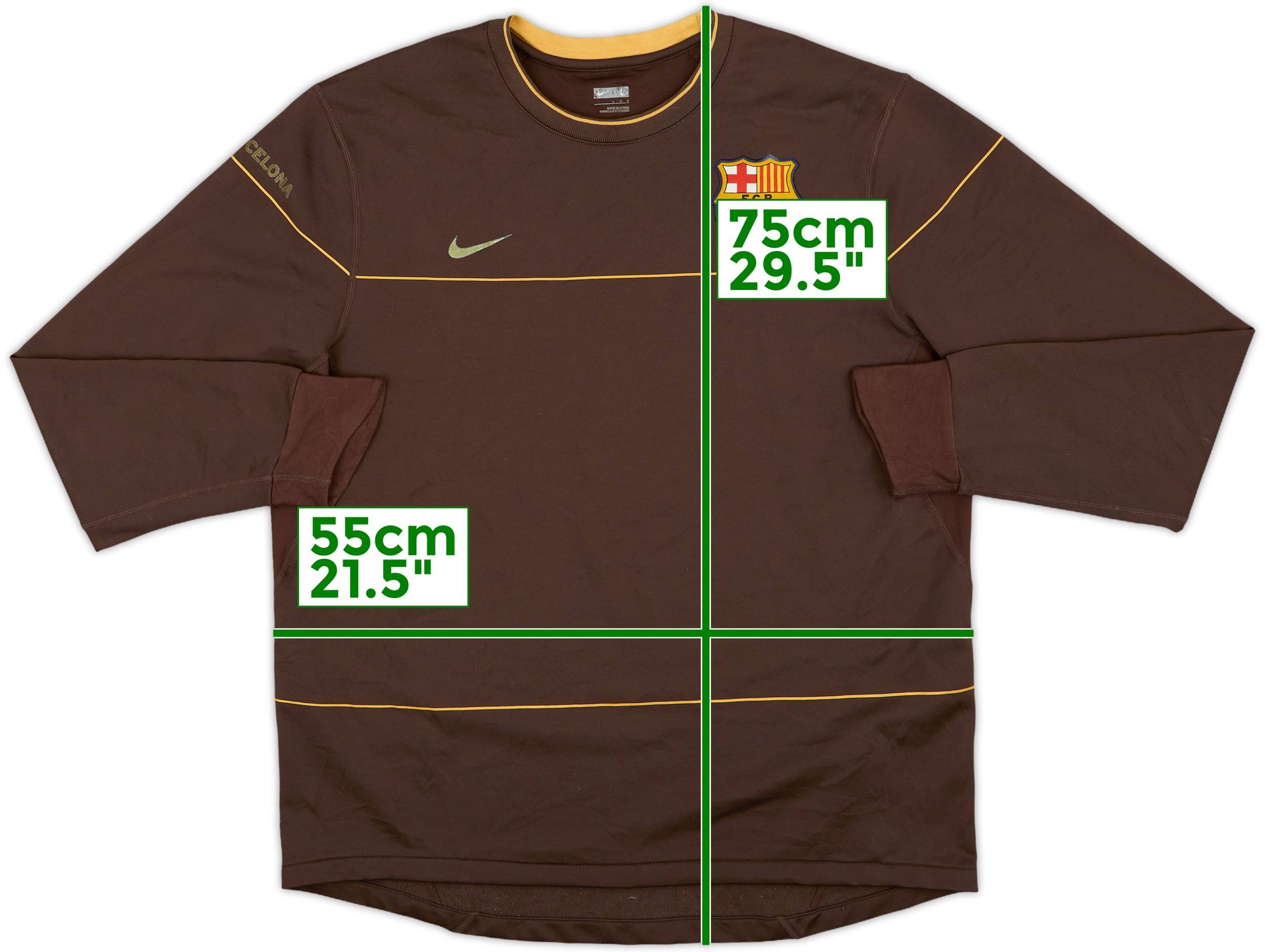 FC Barcelona Nike 長袖シャツ 背番号6 レア デッドストック FC