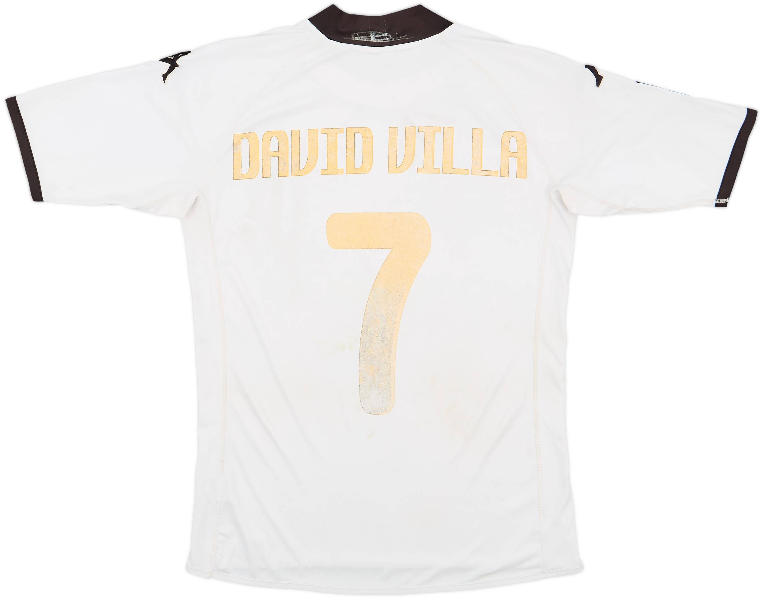 2009-10 Valencia Home Shirt David Villa #7 - 3/10 - (M)