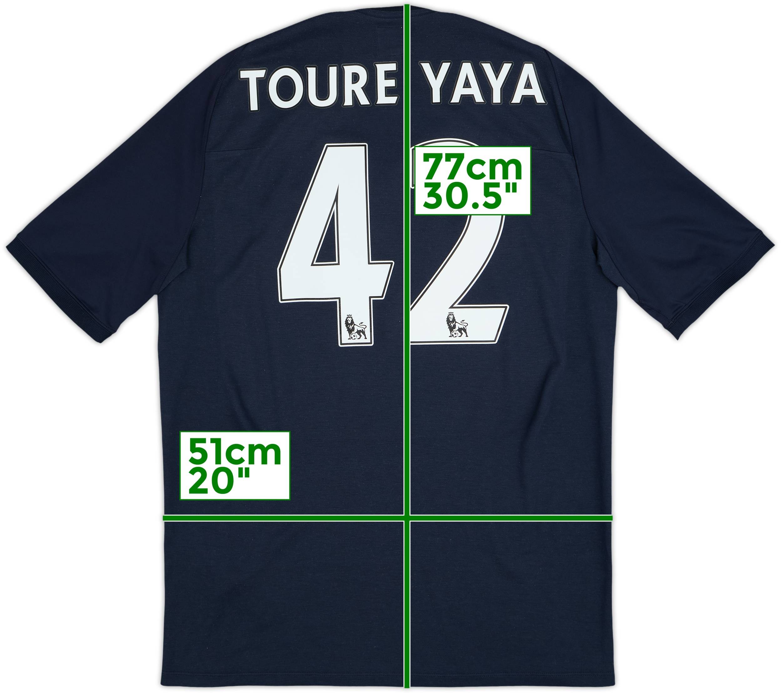 マンチェスター・シティ Toure Yaya 42 ユニフォーム　トゥーレヤヤ マンチェスター・シティ Toure Yaya 42 ユニフォーム