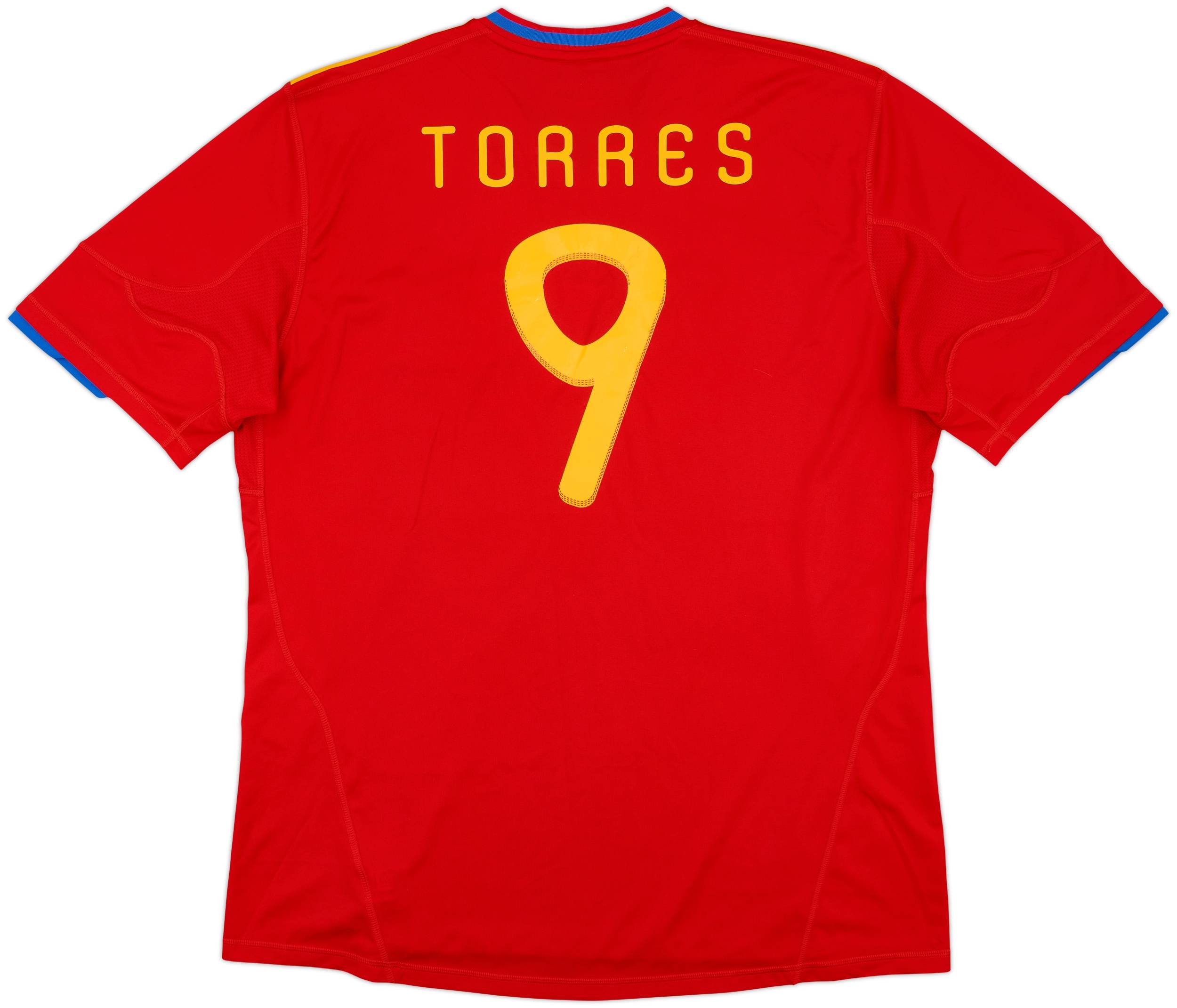 2009-10 Spain Home Shirt Torres #9 - 7/10 - (XXL)
