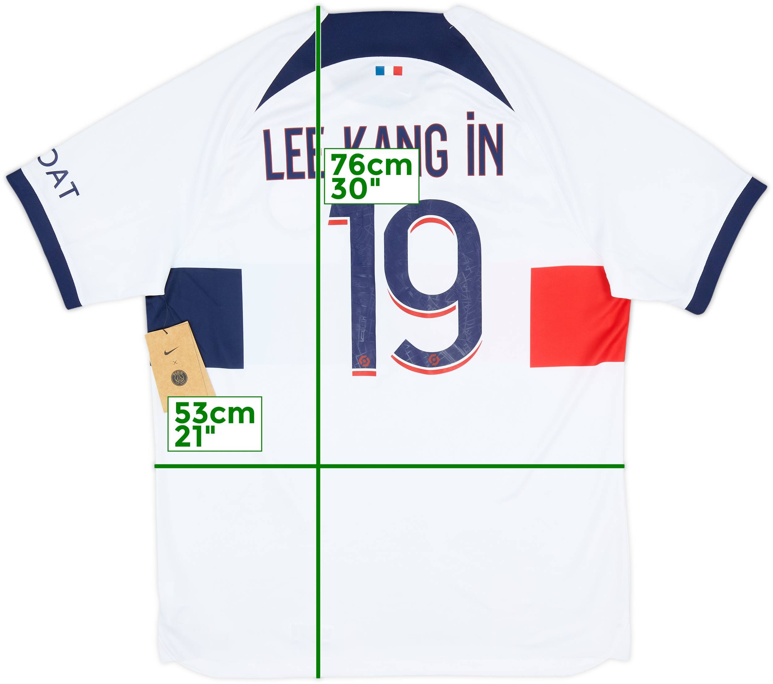 パリ・サンジェルマン LEE KANG IN 19 オーセンティック Nike PSG Home Lee Kang In 19 Jersey 2024-2025 (Ligue 1)