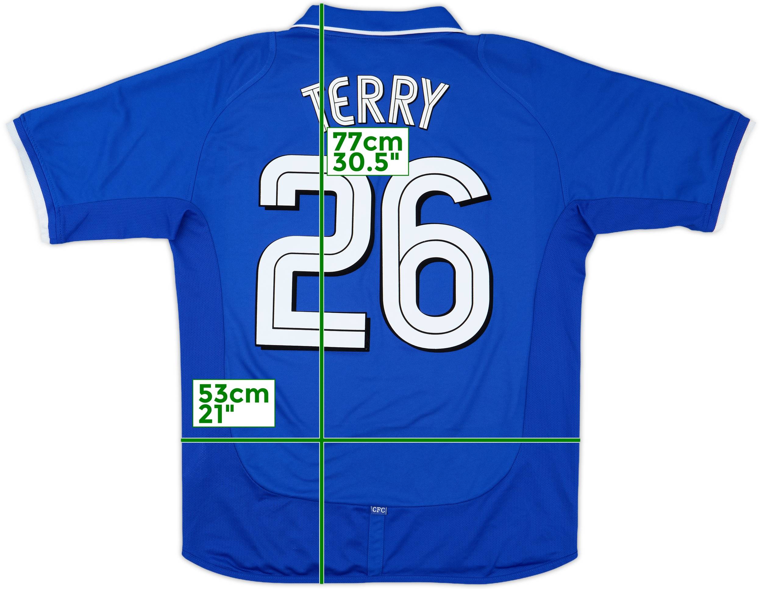 チェルシー　26テリー 2001-03 Chelsea Home Shirt Terry #26 - 9/10 - (M)