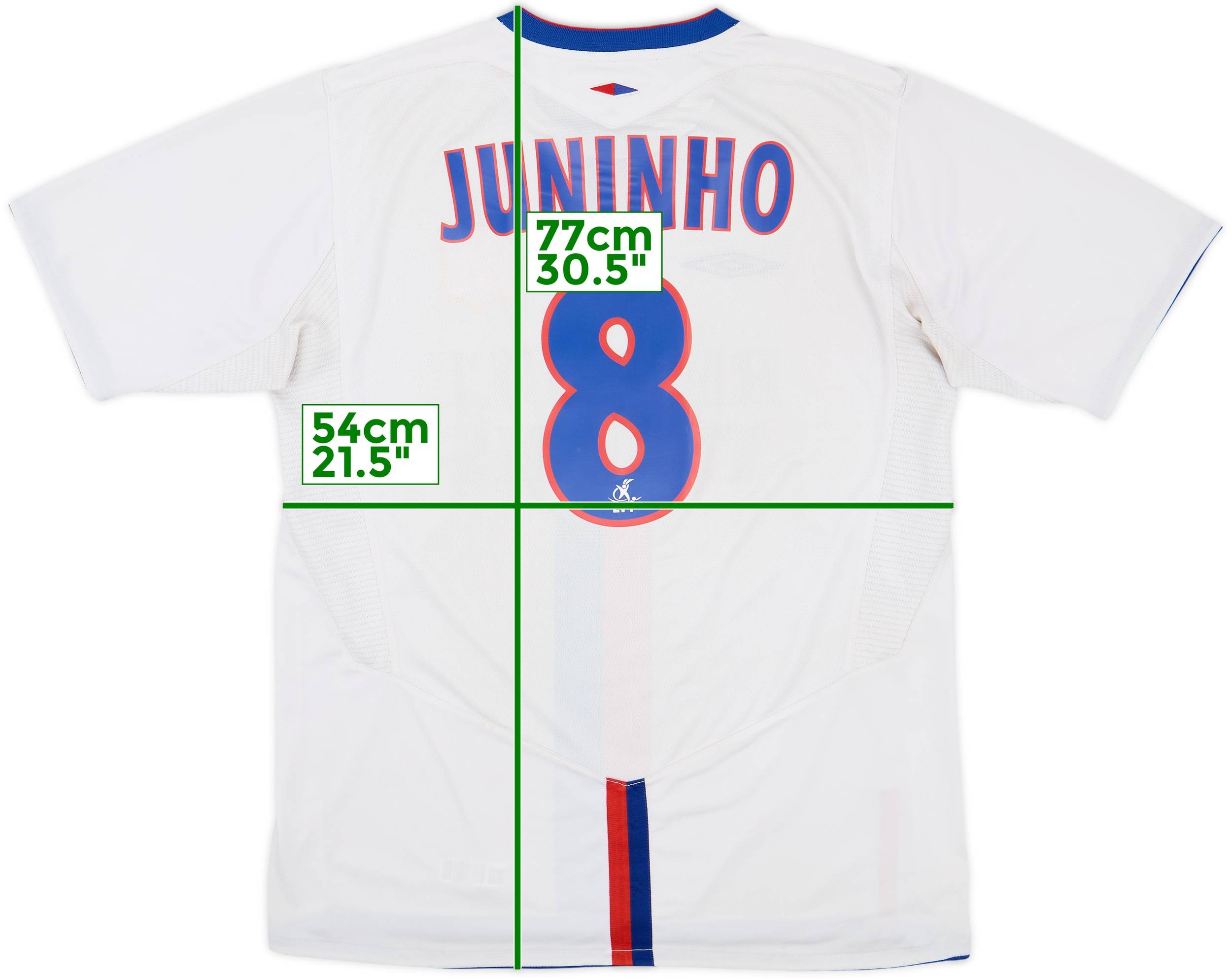 2004-05 Lyon Home Shirt Juninho #8 - 8/10 - (L)