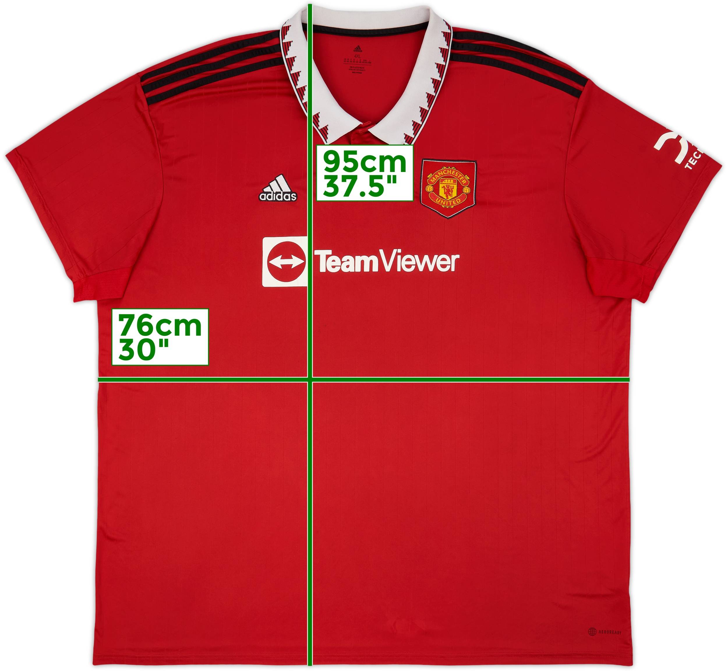 2022-23 Manchester United Home Shirt - 5/10 - (4XL)