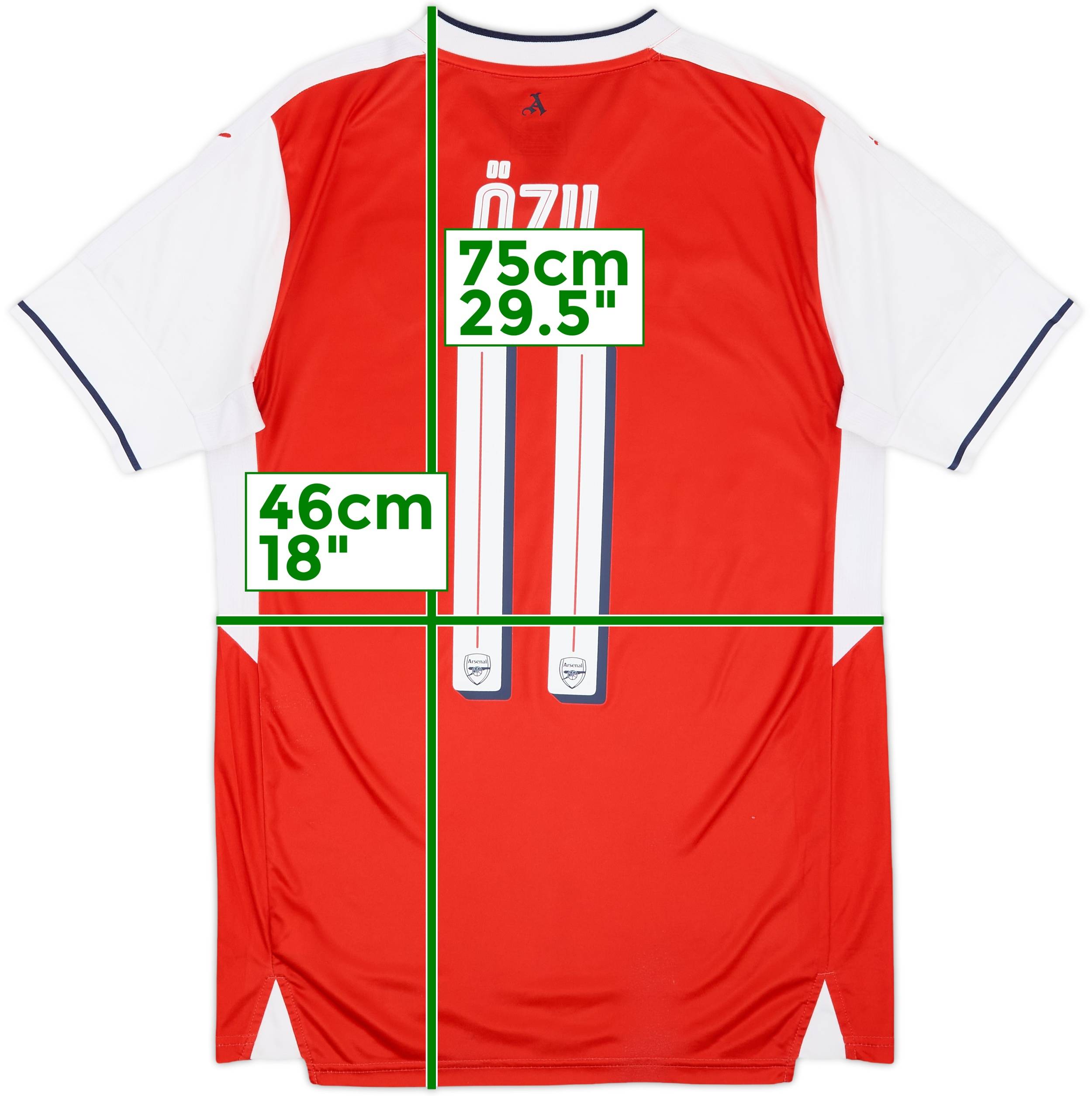 2016-17 Arsenal Home Shirt Ozil #11 - 8/10 - (S)