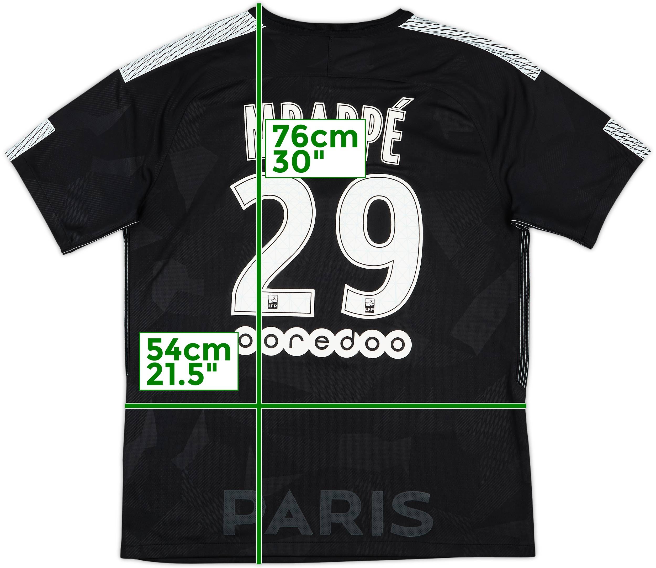 2017-18 Paris Saint-Germain Third Shirt Mbappe #29 - 7/10 - (L)