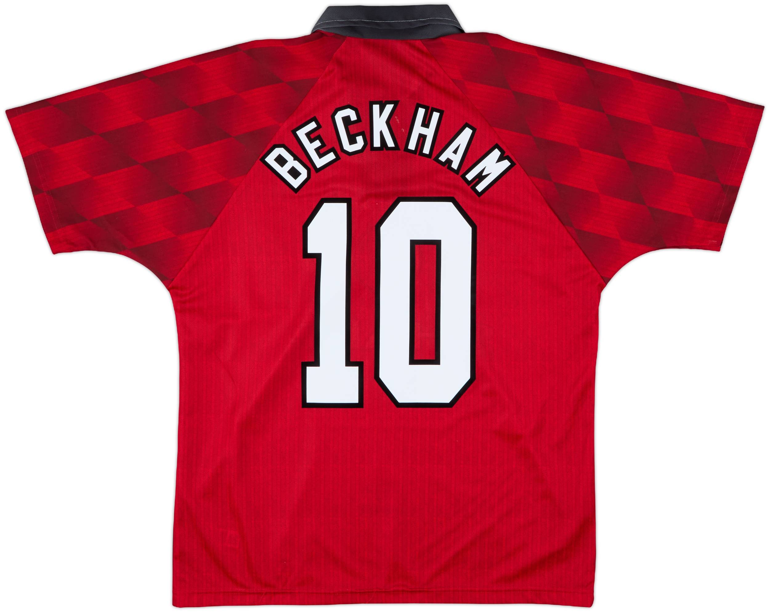 マンチェスター・ユナイテッド シャツ 96 BECKHAM 10 1996-98 Manchester United Home Shirt Beckham #10 - 6/10 - (M)