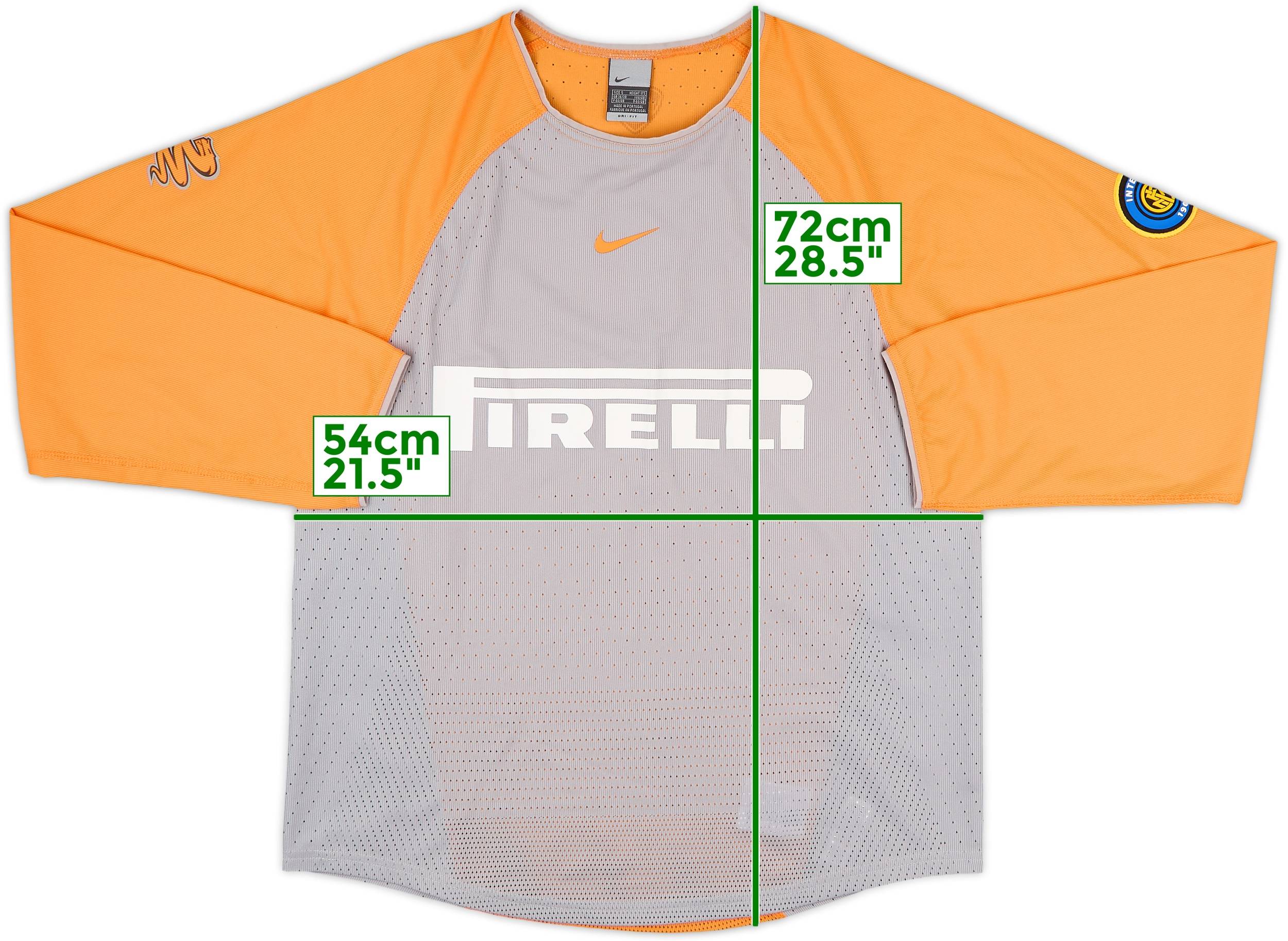 2001-02 Inter Milan Nike Training L/S Shirt - 9/10 - (S)