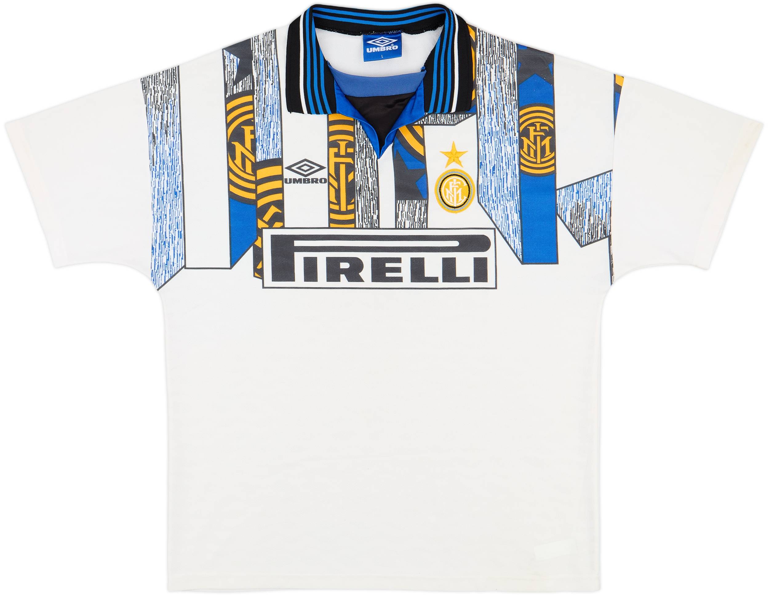 【デッドストック】1995-96 インテル・ミラノ 3rd UMBRO サイズＬ デッドストック】1995-96 インテル・ミラノ 3rd UMBRO サイズL