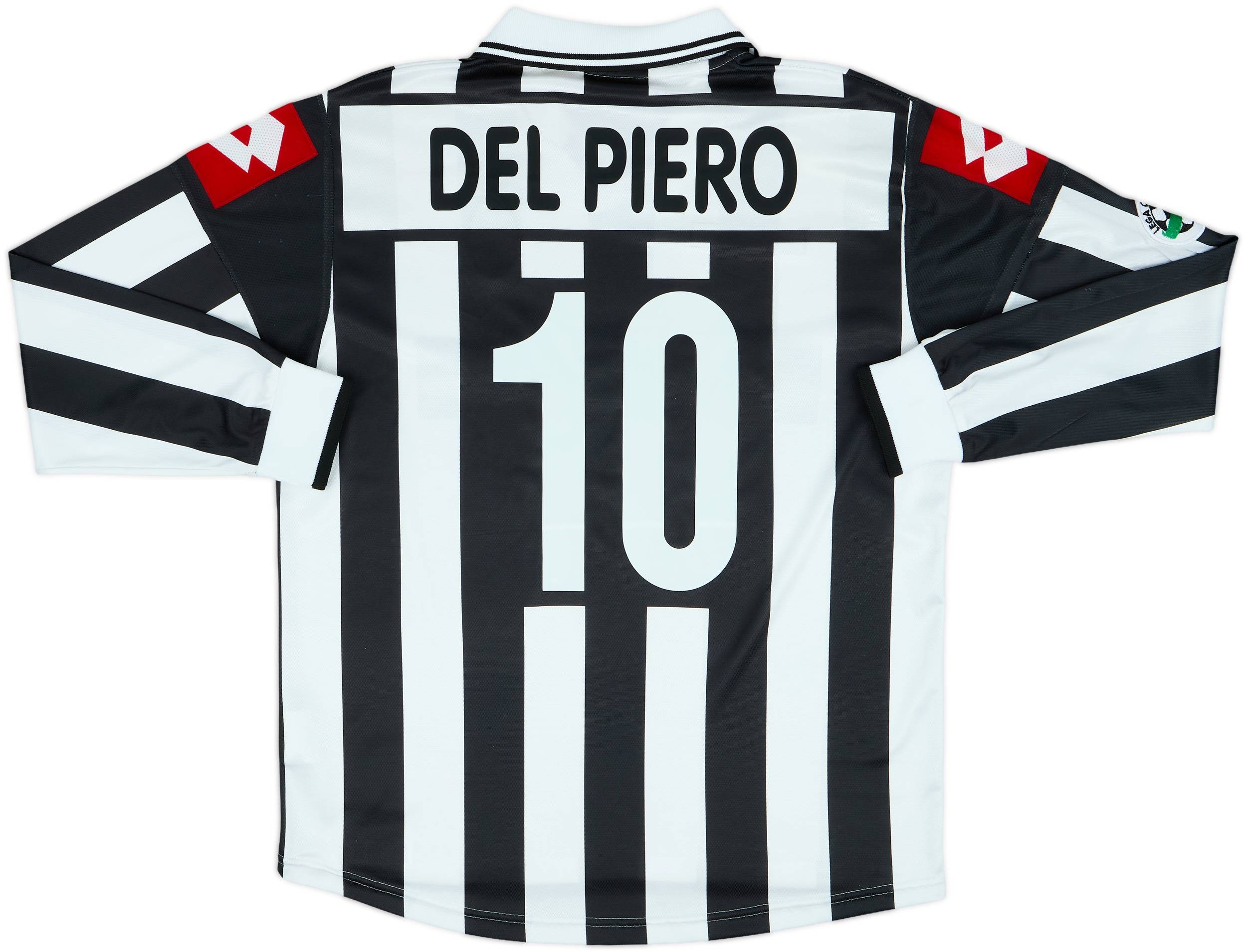 2001-02 Juventus Home L/S Shirt Del Piero #10 - 8/10 - (M)