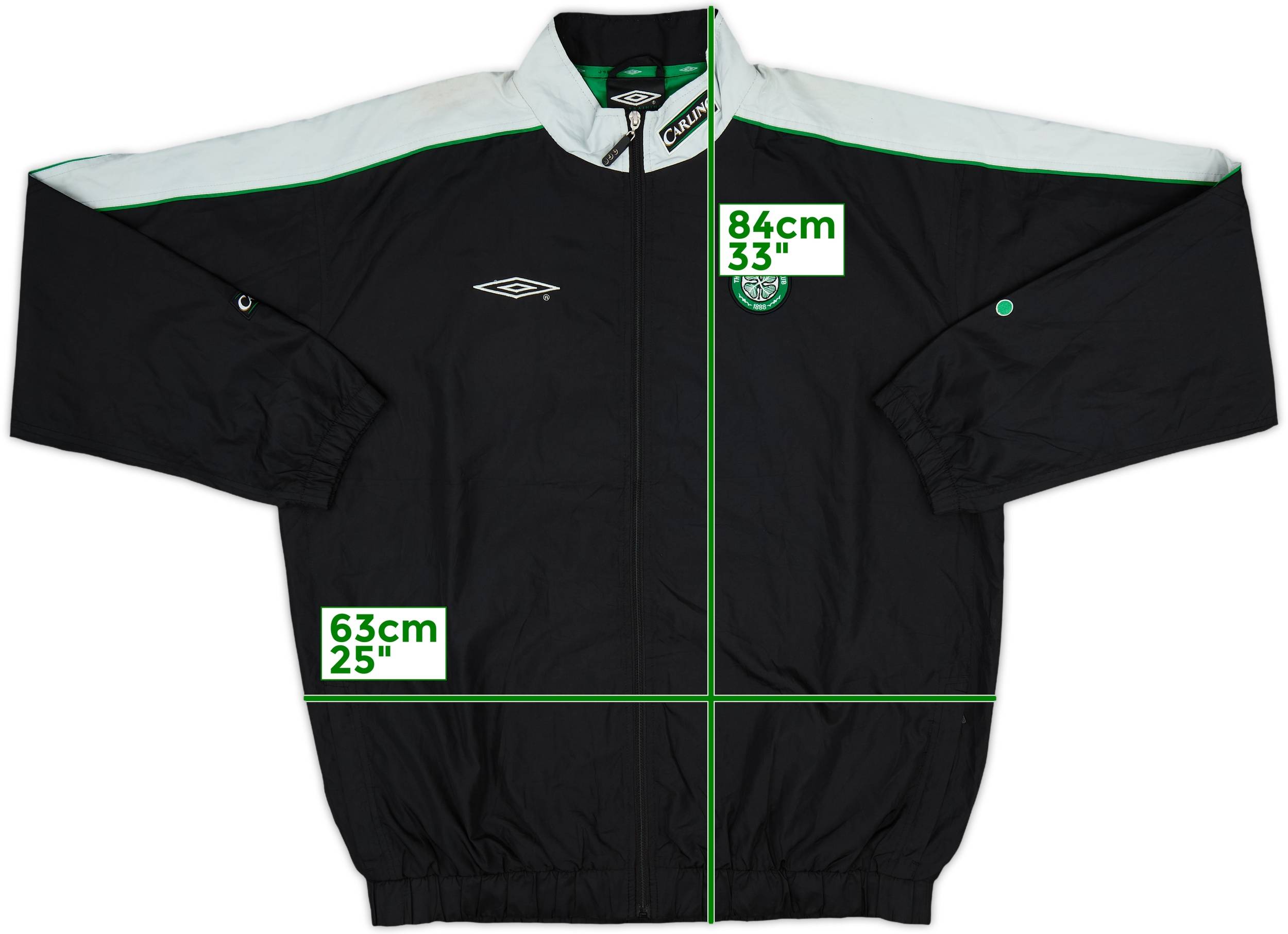 2003-04 Celtic Umbro Track Jacket - 8/10 - (XXL)