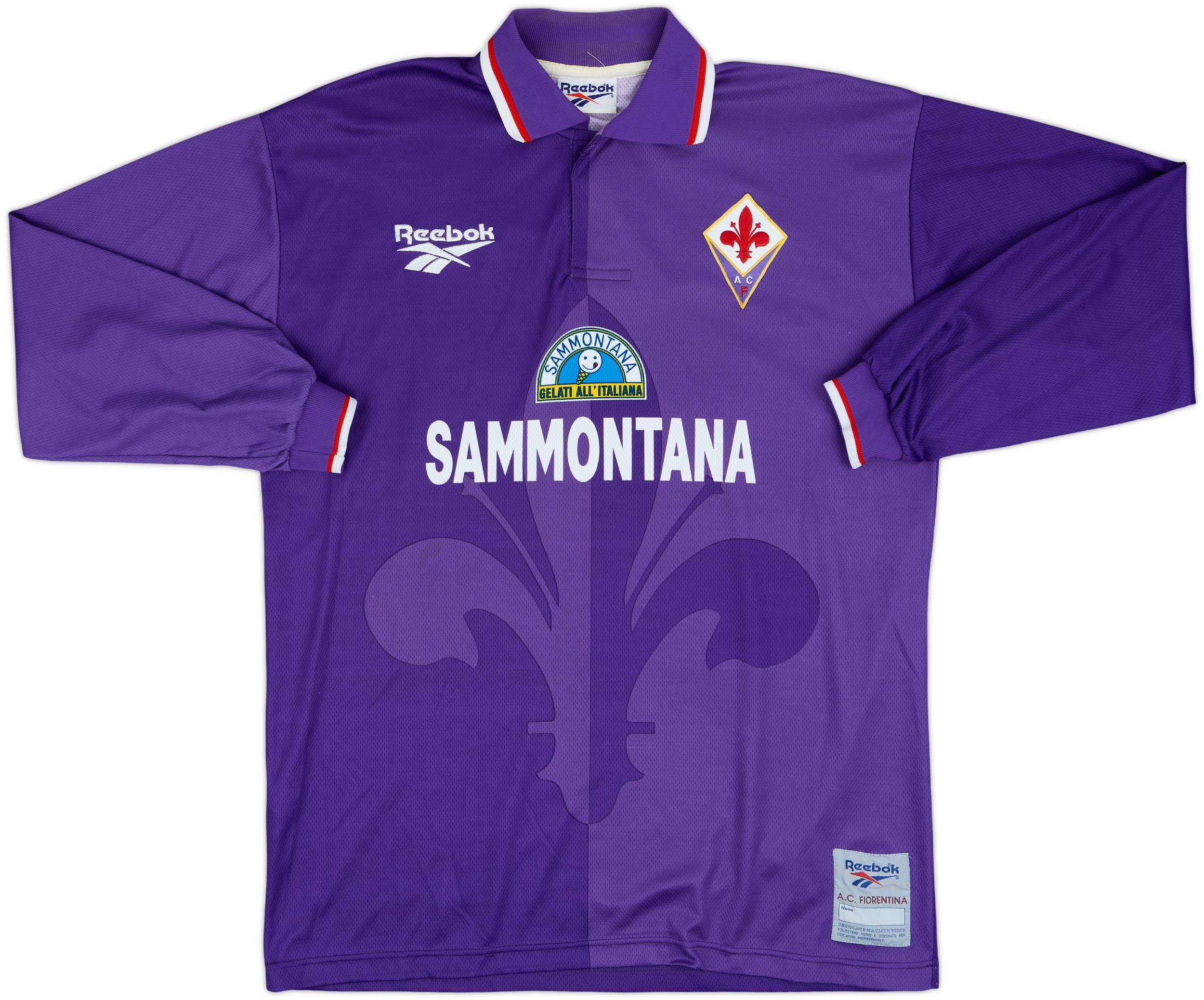 1996-97 Fiorentina Home L/S Shirt - 8/10 - (XL)