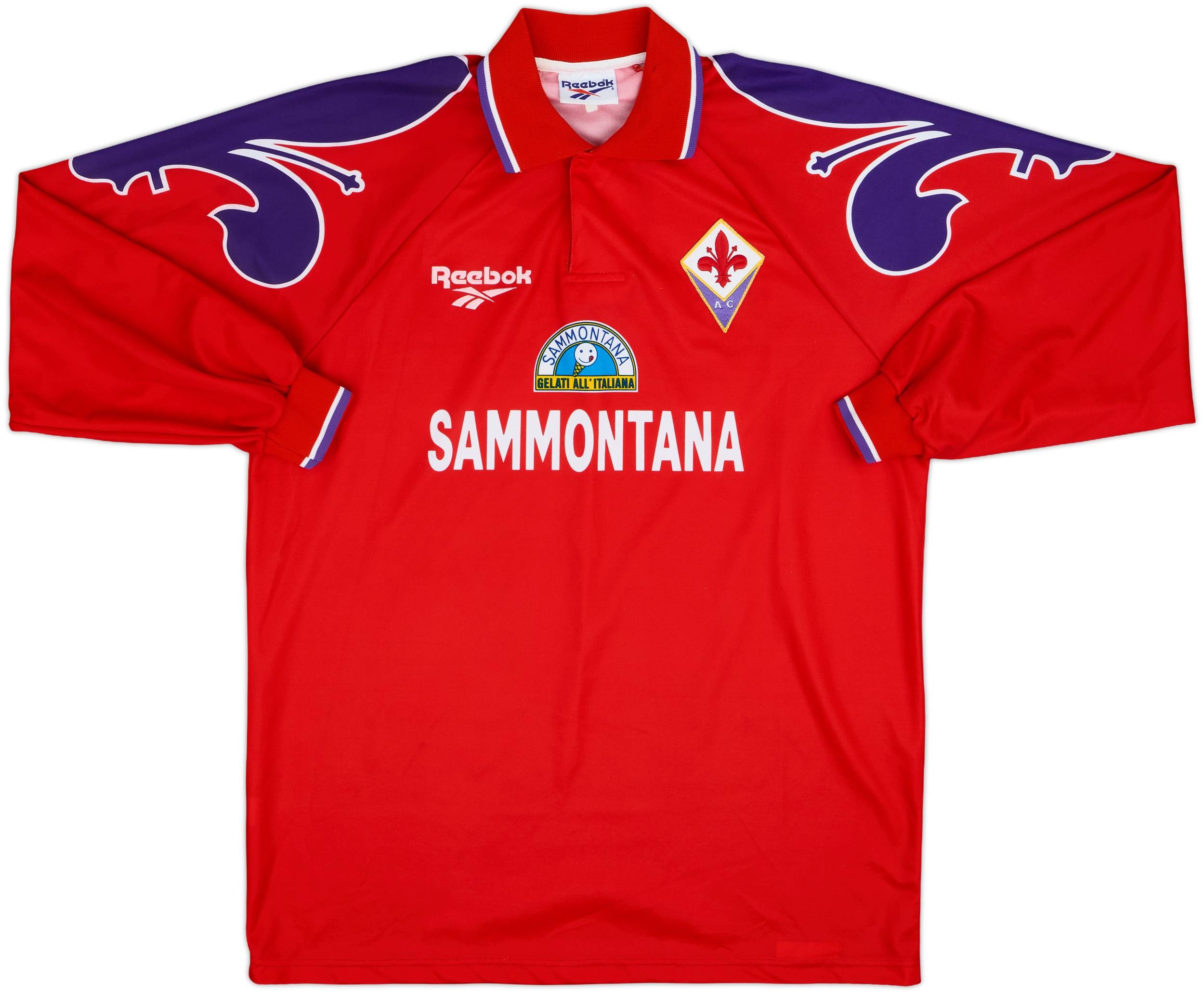 ウェア 1990's Reebok L/S uniform FIORENTINA Rare Vintage Reebok Fiorentina 1995/96 Soccer jersey | eBay