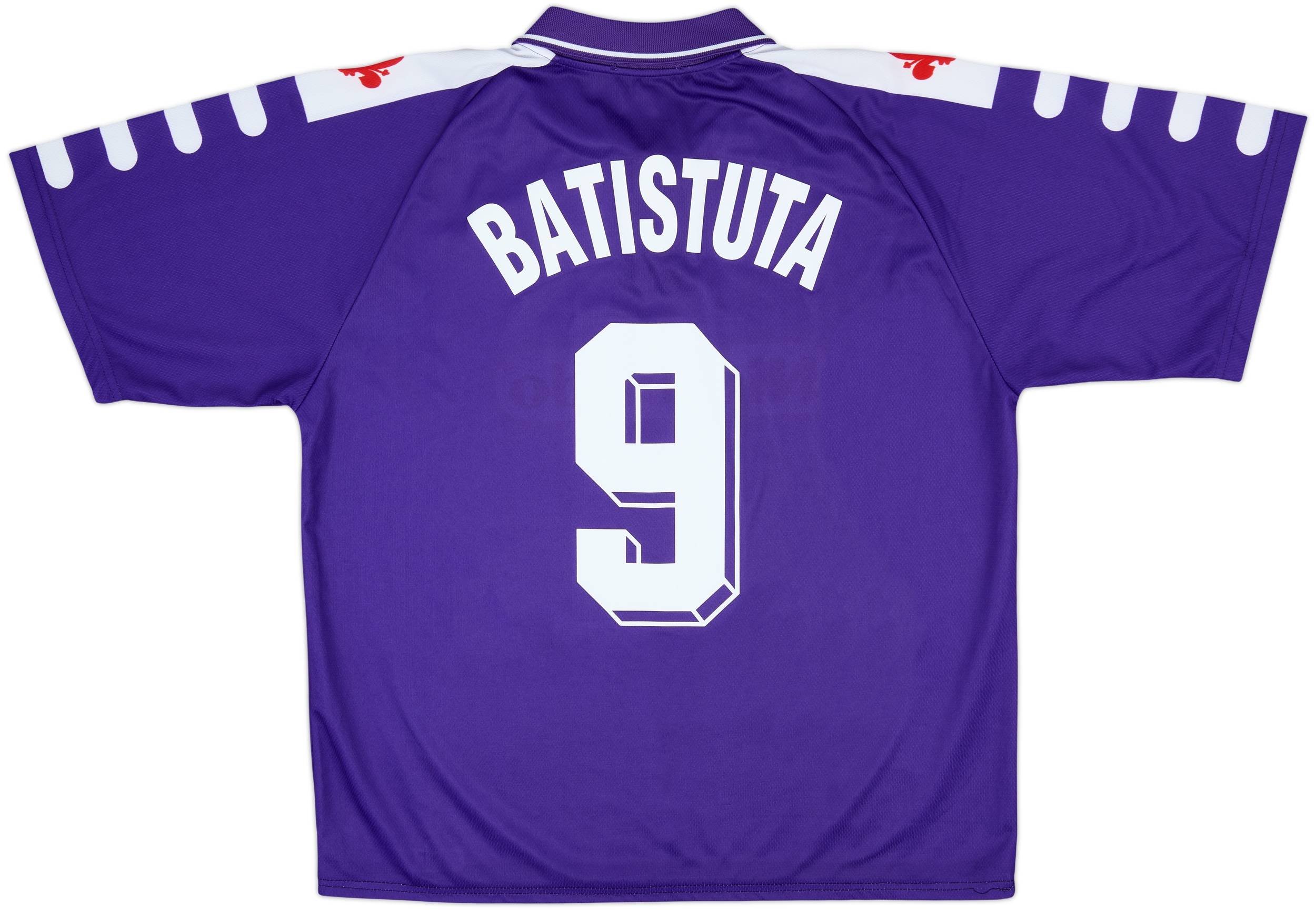 1998-99 Fiorentina Home Shirt Batistuta #9 - 8/10 - (XL)
