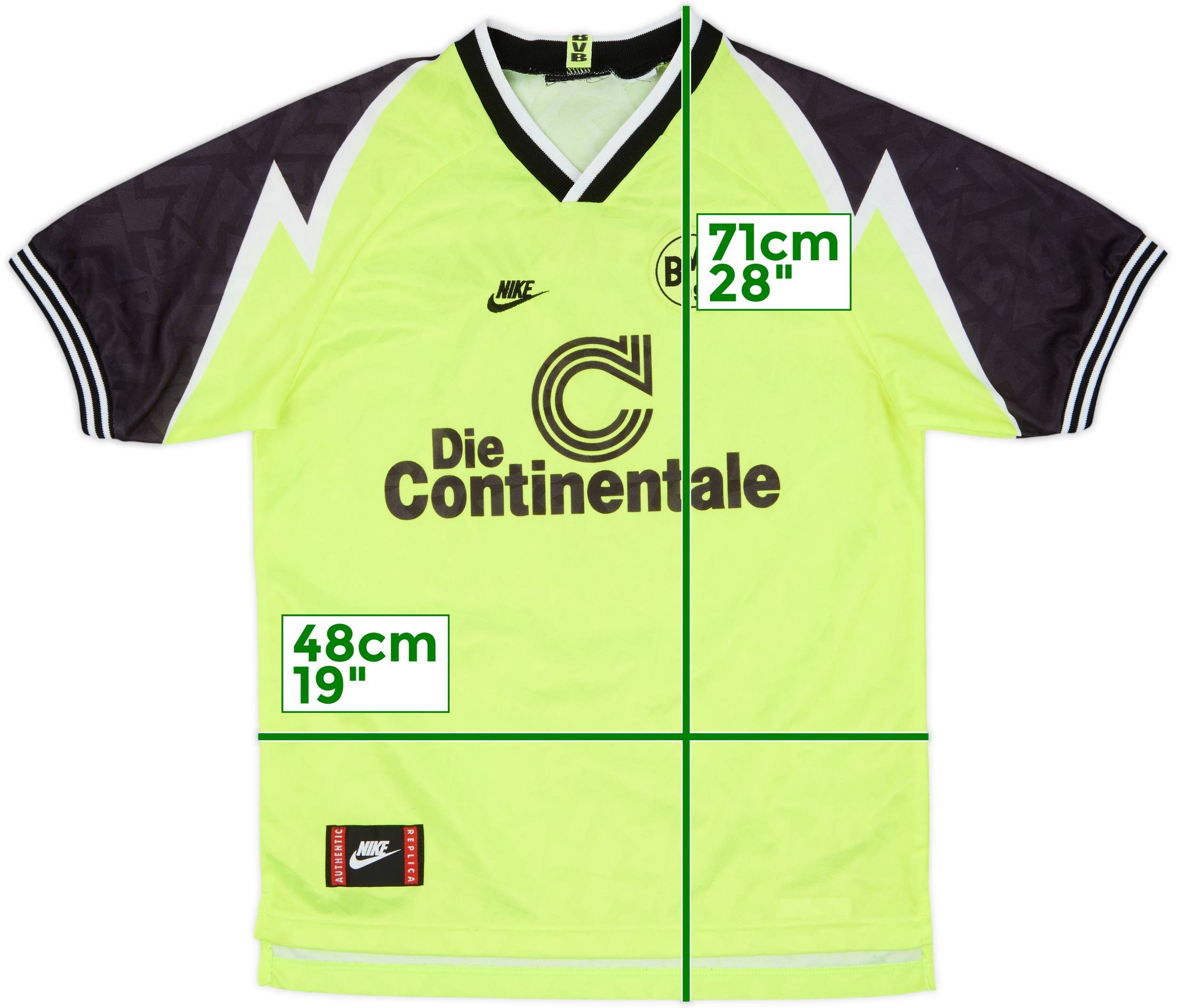 1995-96 Borussia Dortmund Home Shirt - 8/10 - (S)