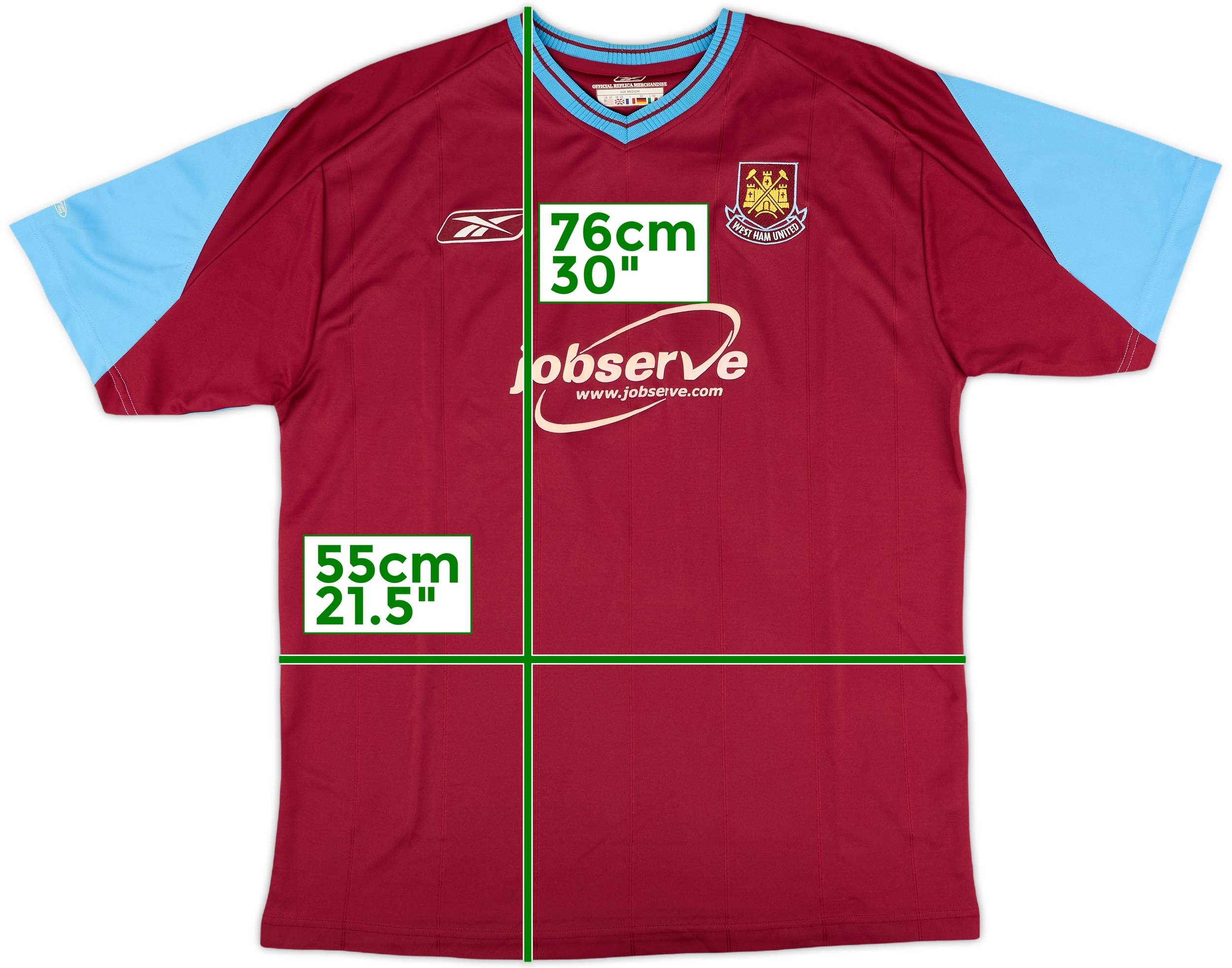 2003-05 West Ham Home Shirt - 8/10 - (M)