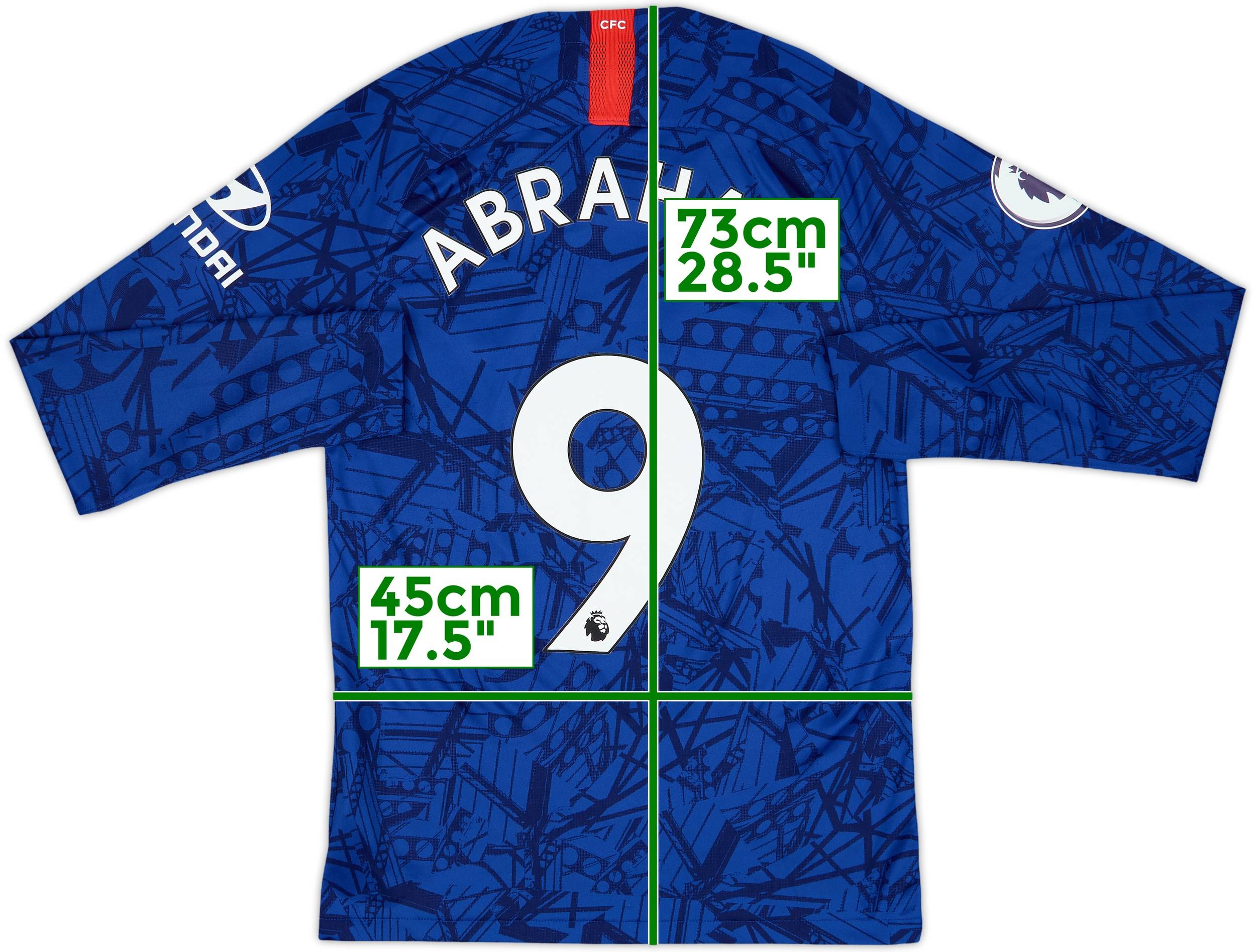 NIKE Chelsea FC ABRAHAM #9 ユニフォーム L 2019-20 Chelsea Home L/S Shirt Abraham #9 - 7/10 - (S)