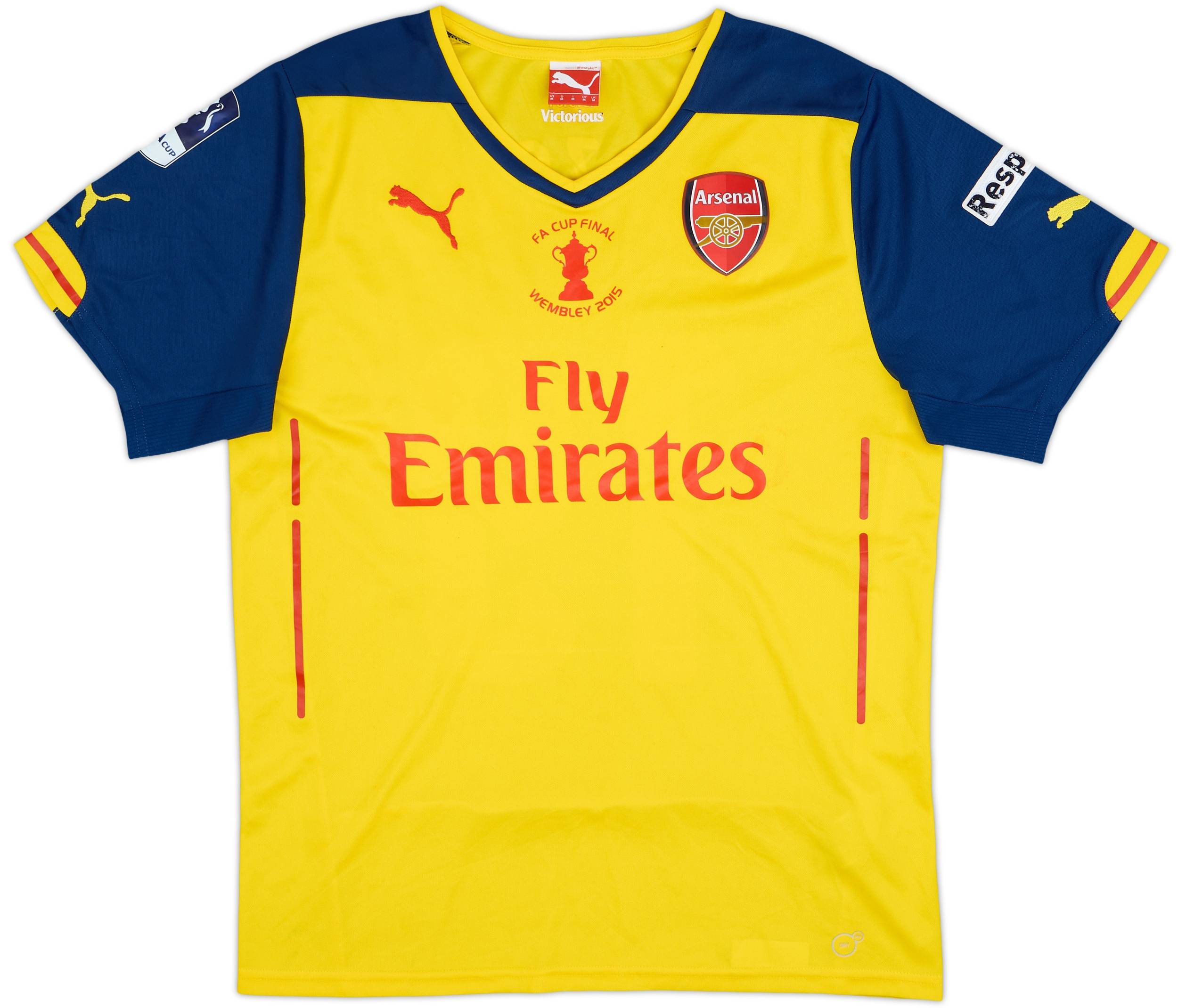 2014-15 Arsenal 'FA Cup Final' Away Shirt S.Cazorla #19 - 8