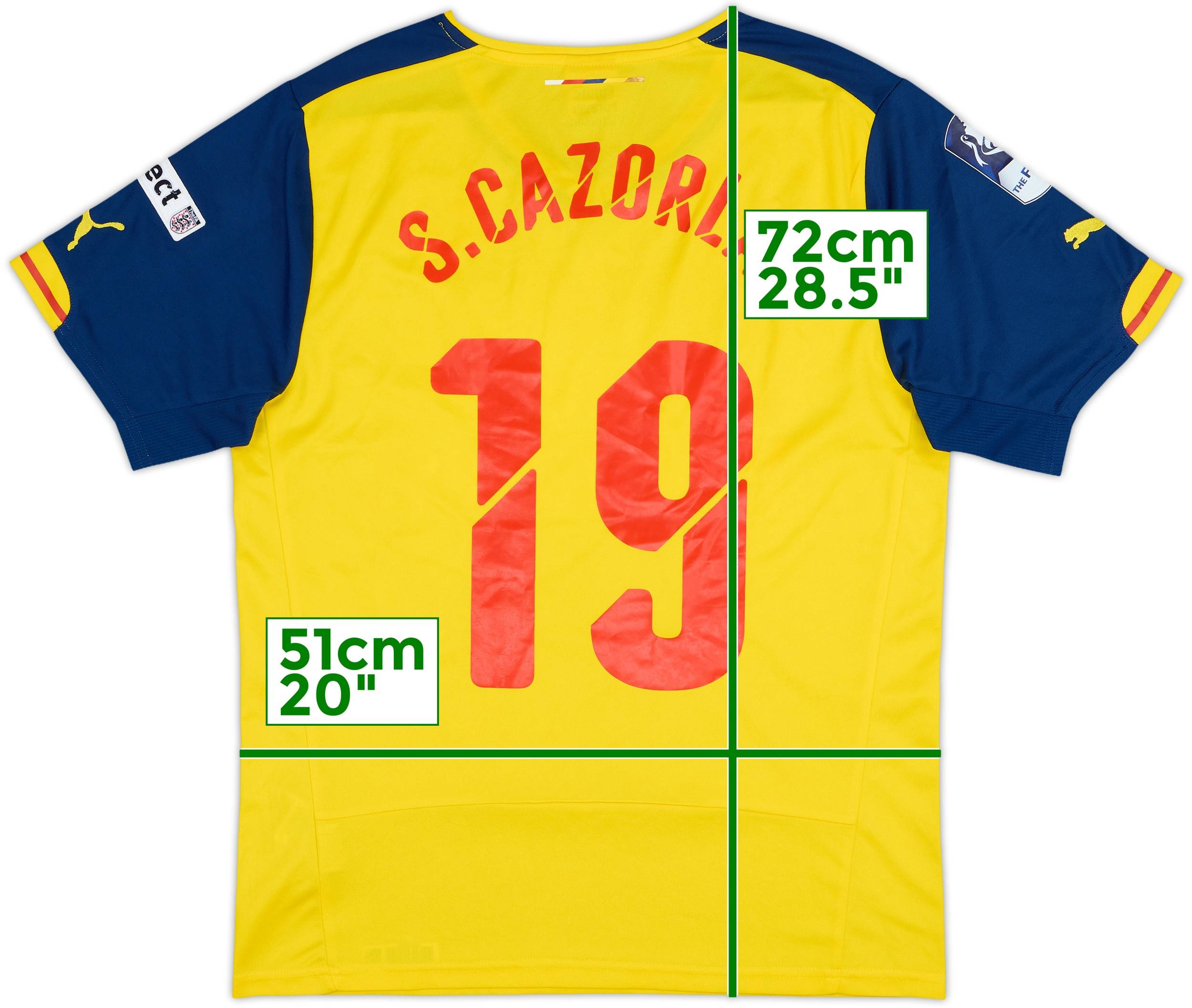 2014-15 Arsenal 'FA Cup Final' Away Shirt S.Cazorla #19 - 8