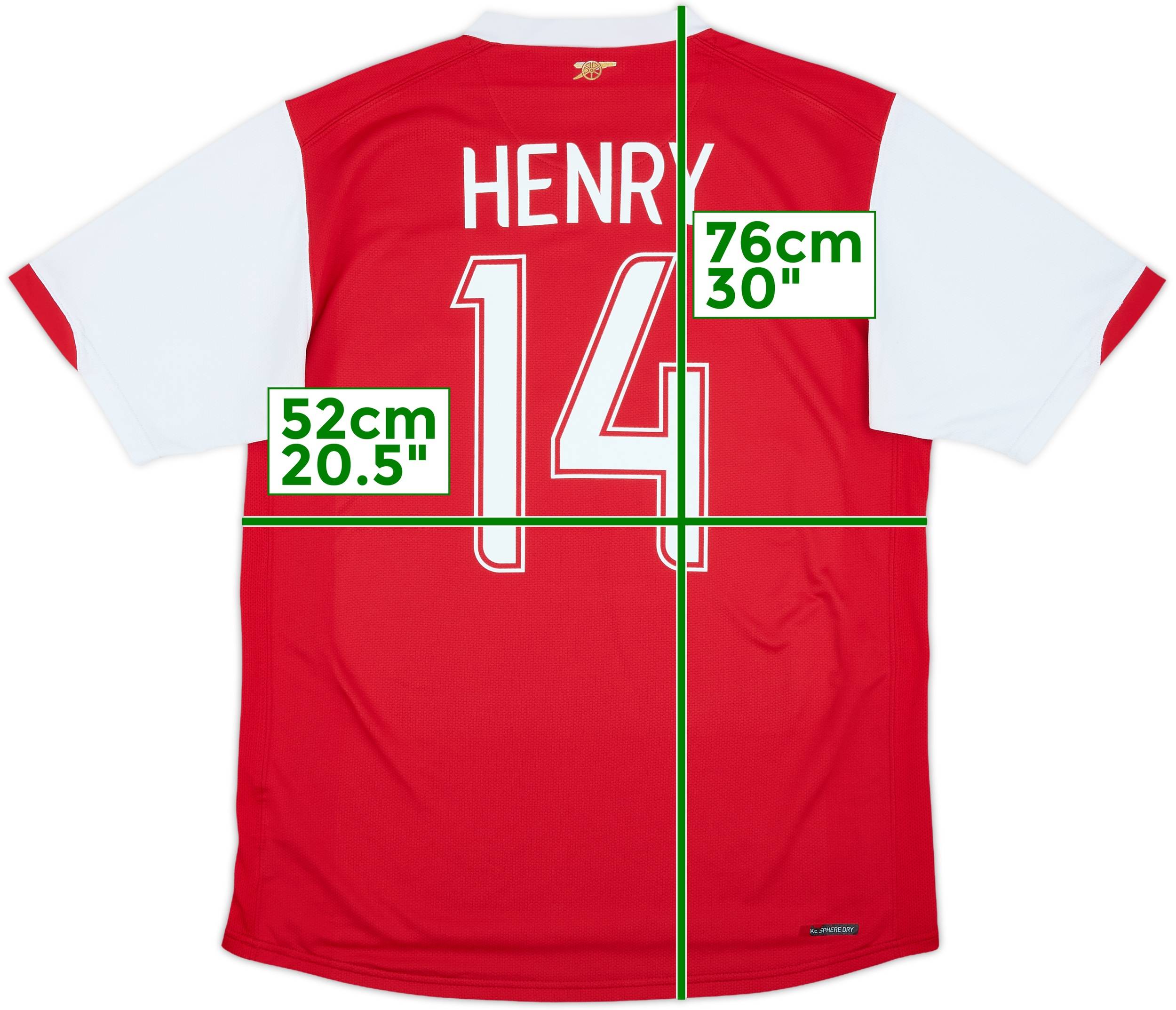 Arsenal 07-08 3rd 【14 Henry】 2007-08 Arsenal Third Shirt - 7/10 - (XL.Boys)