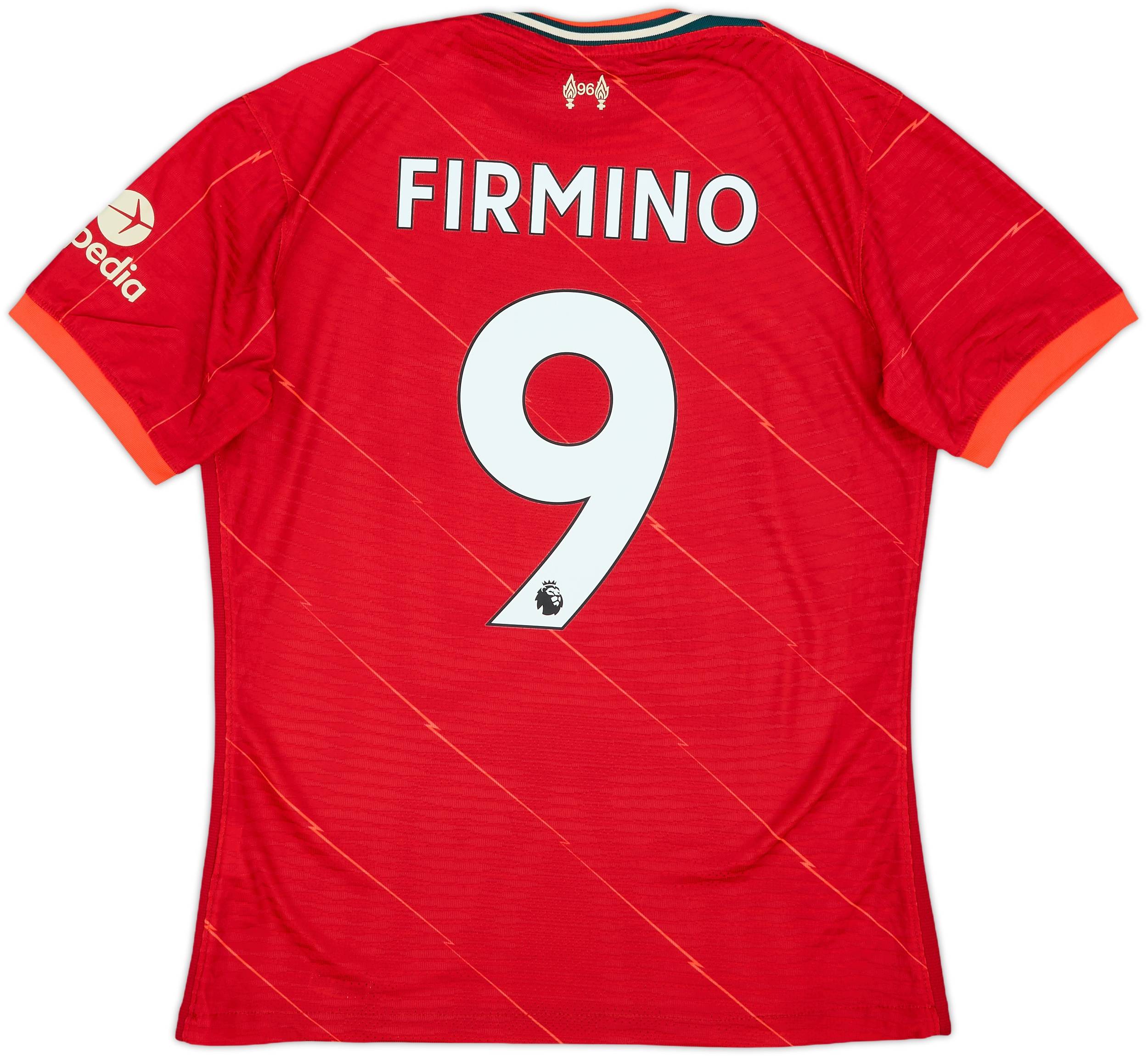 2021-22 Liverpool Authentic Home Shirt Firmino #9 8/10 (L)
