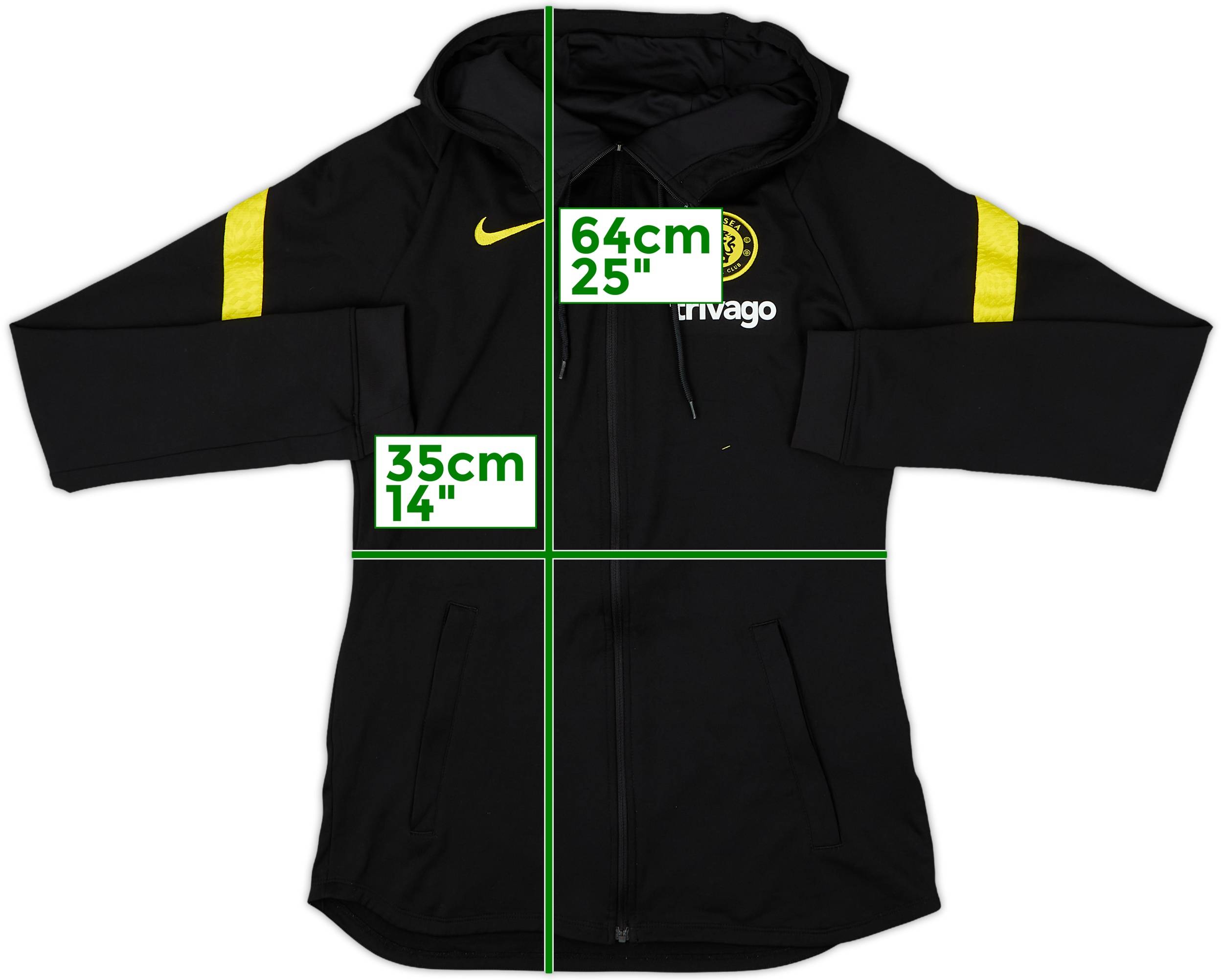2021-22 Chelsea Nike Hooded Track Jacket - 8/10 - (S)
