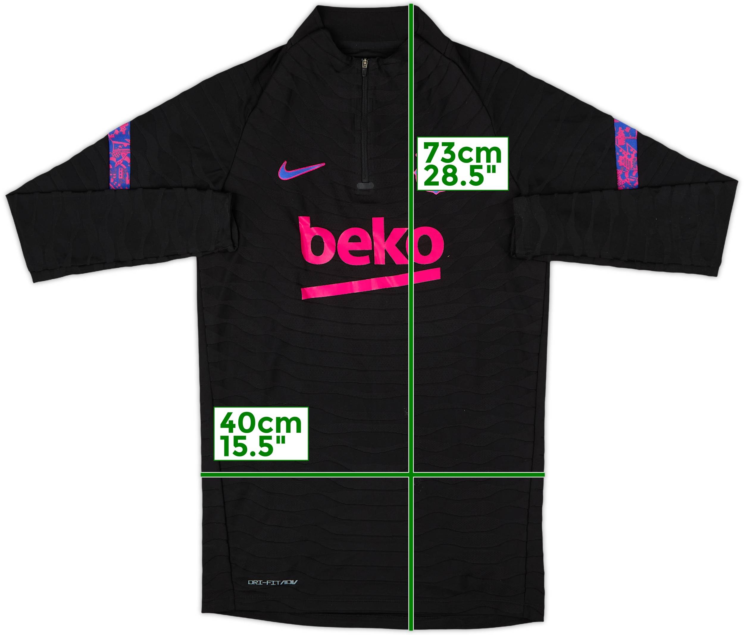 2021-22 Barcelona Nike Dri-Fit ADV 1/4 Zip Drill Top - 8/10 - (S)