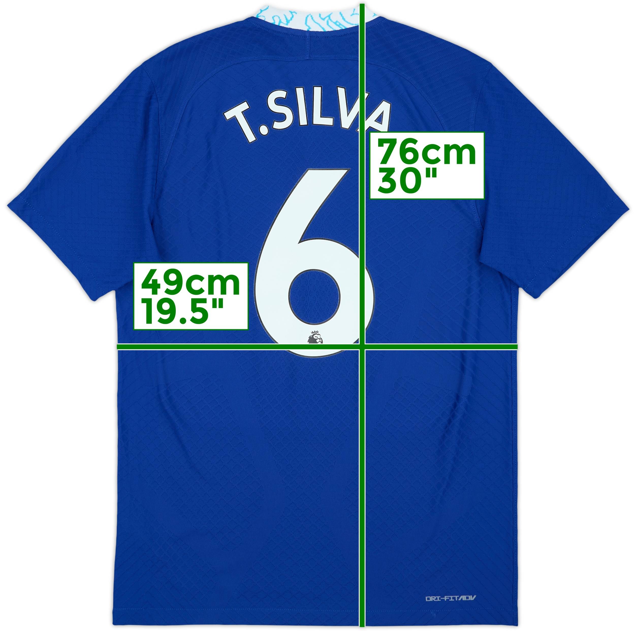 2022-23 Chelsea Authentic Home Shirt T.Silva #6 - 8/10 - (M)