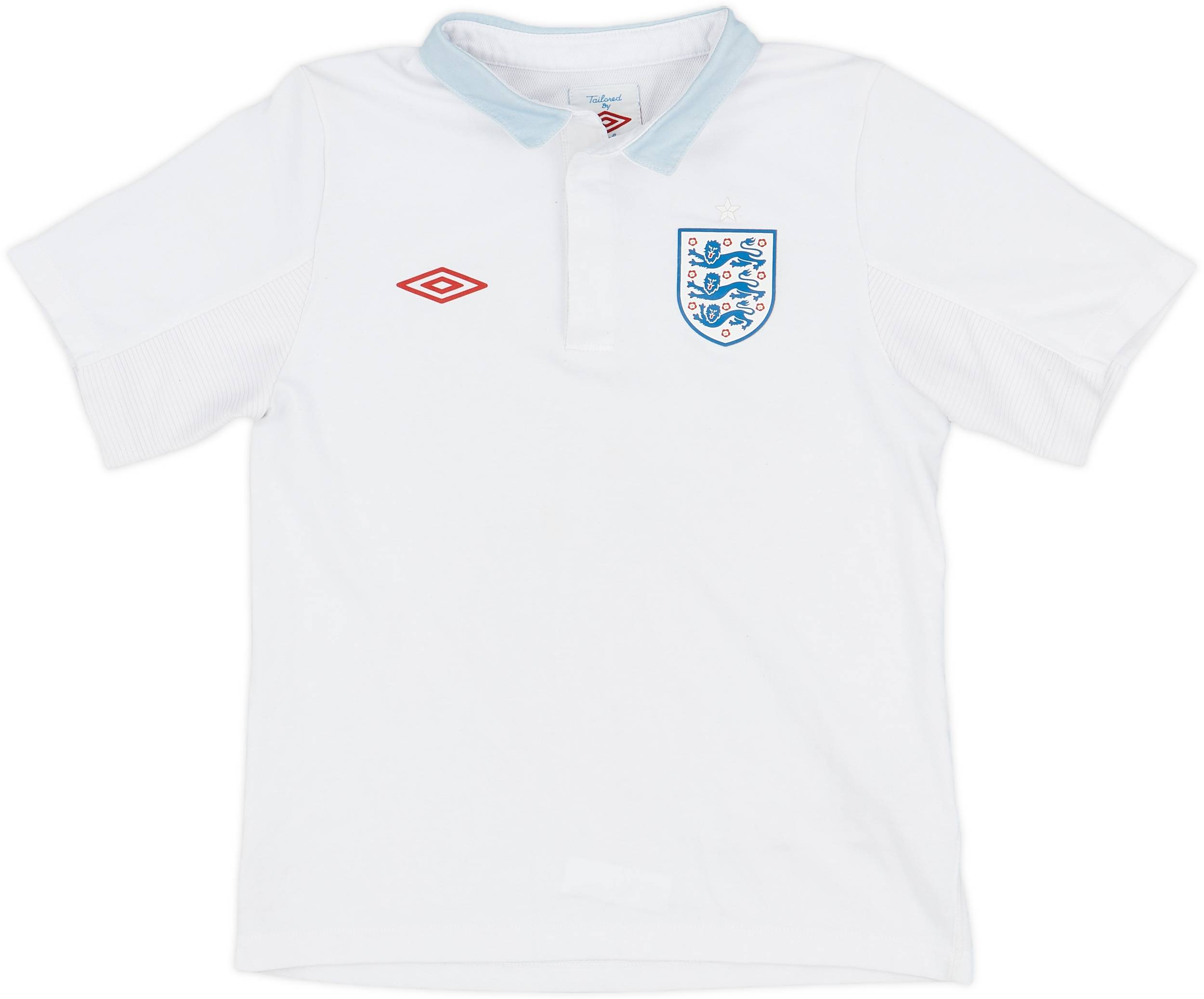 2010-11 England Home Shirt - 9/10 - (6-7 Years)