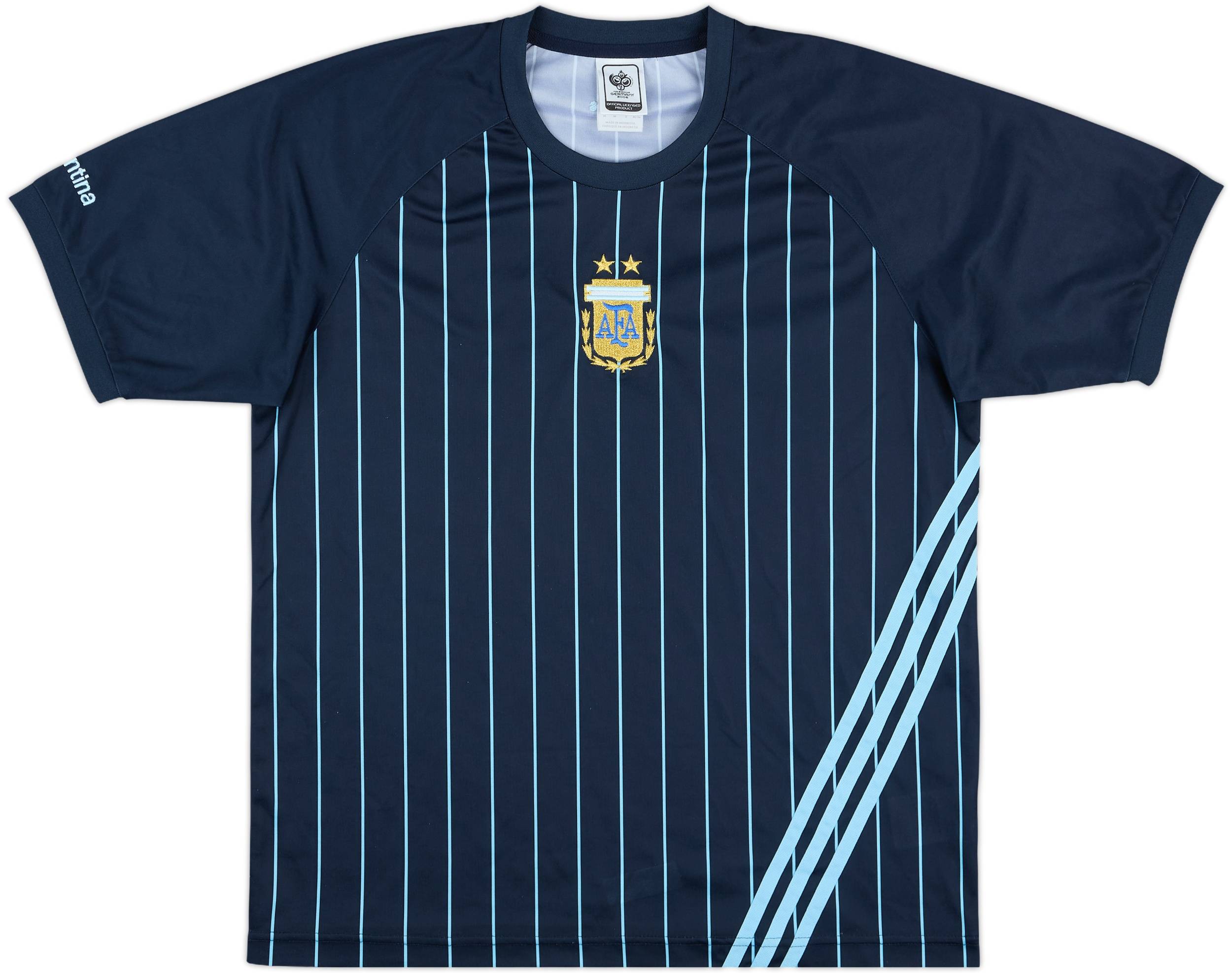 2006-07 Argentina '2006 World Cup' adidas Training Shirt - 8/10 - (M)