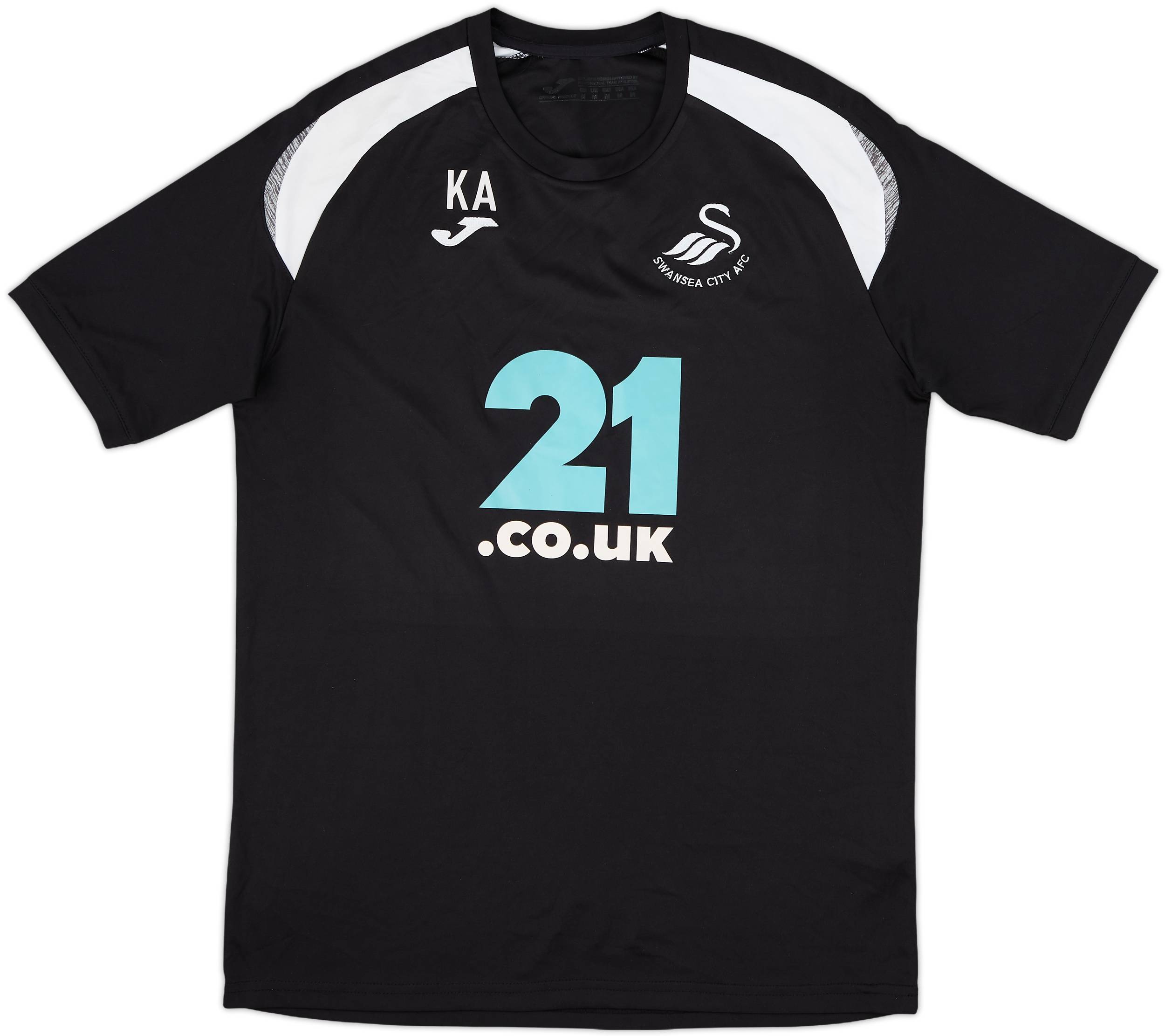 2018-19 Swansea Joma Staff Issue Training Shirt KA - 9/10 - (M)