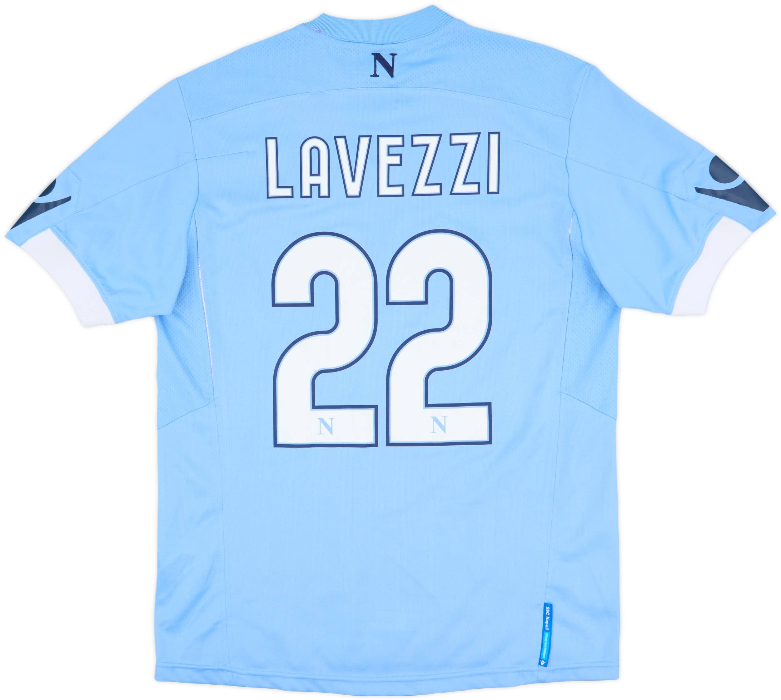 2010-11 Napoli Home Shirt Lavezzi #22 - 3/10 - (XL)