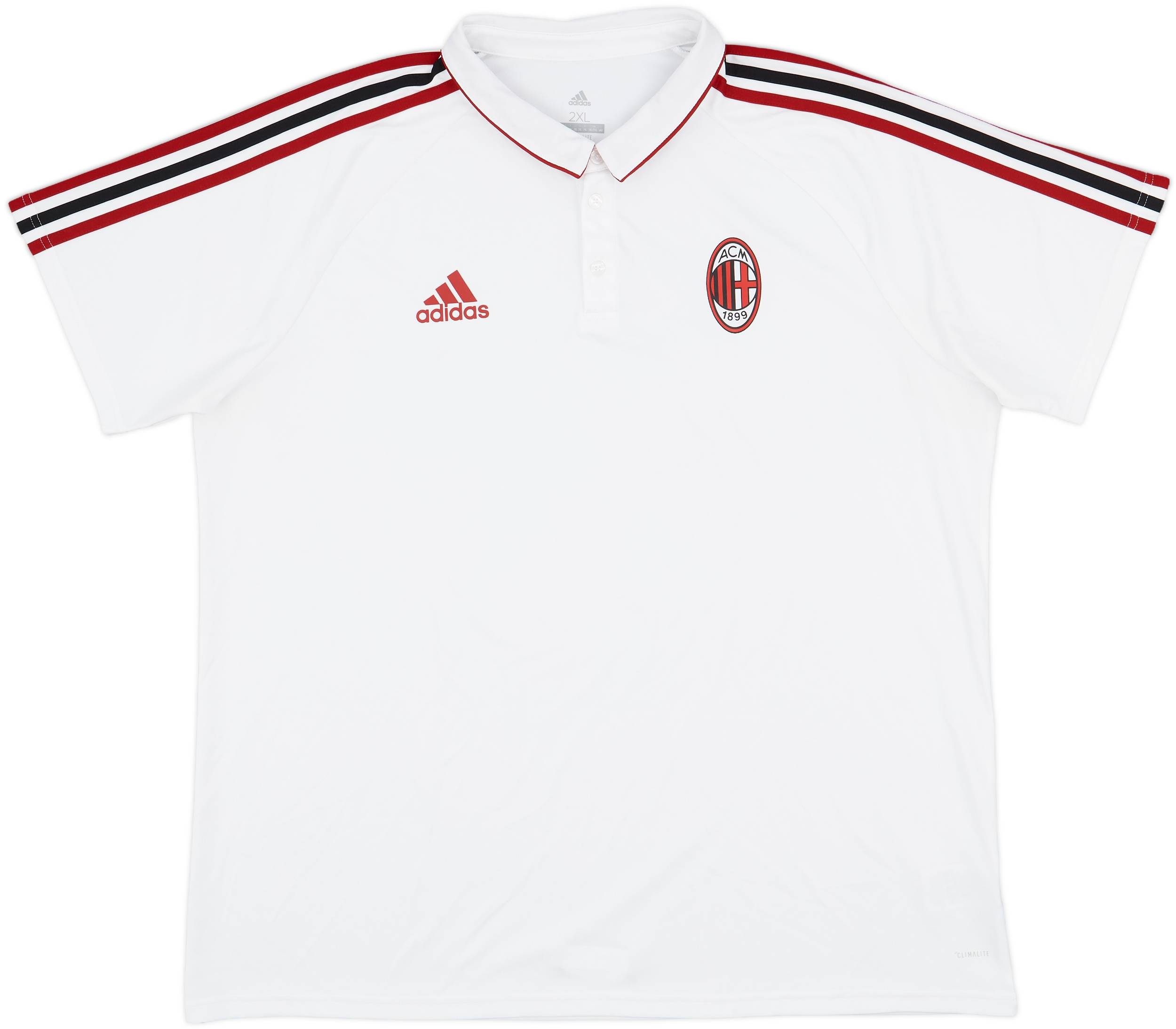 2017-18 AC Milan adidas Polo Shirt - 9/10 - (XXL)