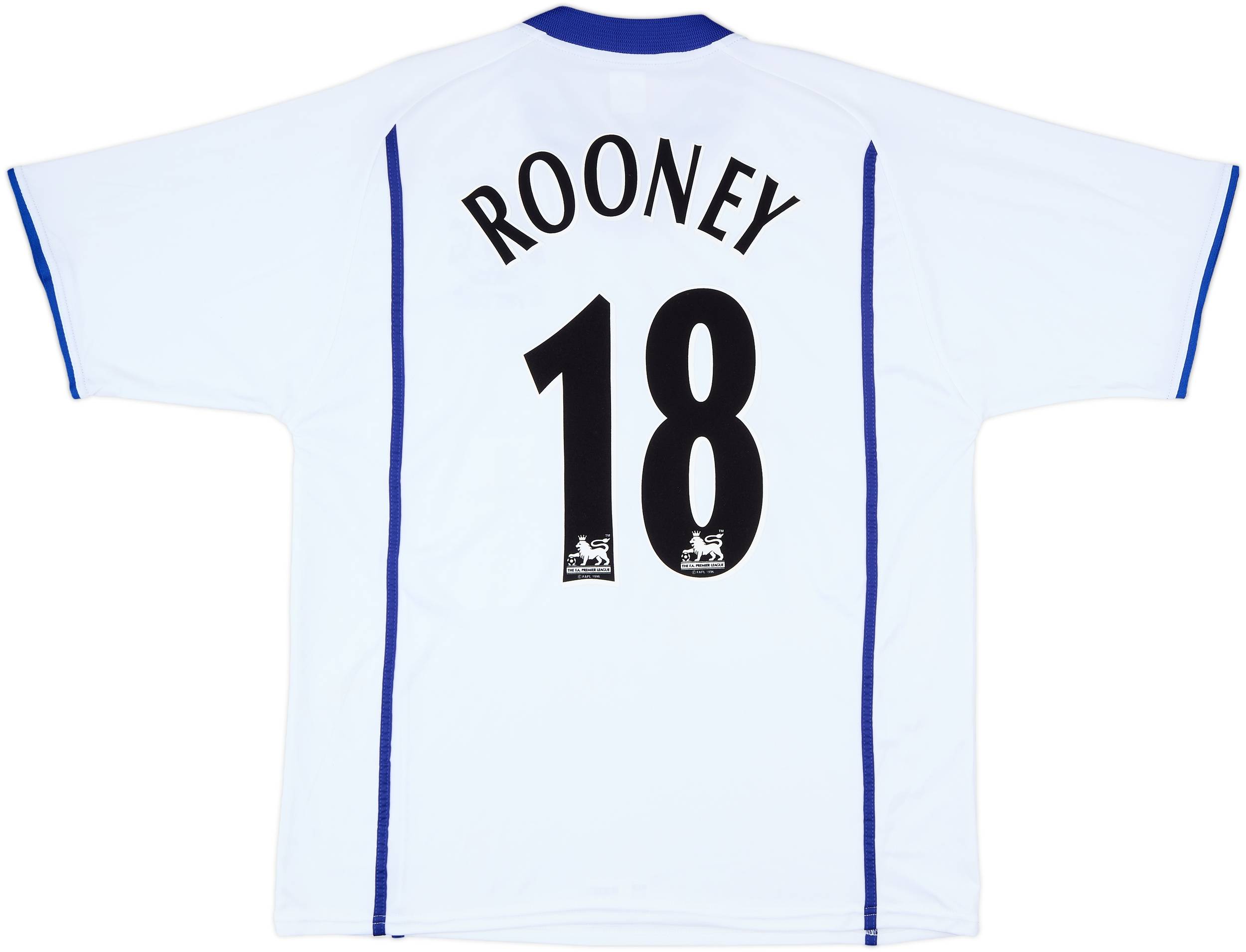 2002-03 Everton Away Shirt Rooney #18 - 8/10 - (XL)