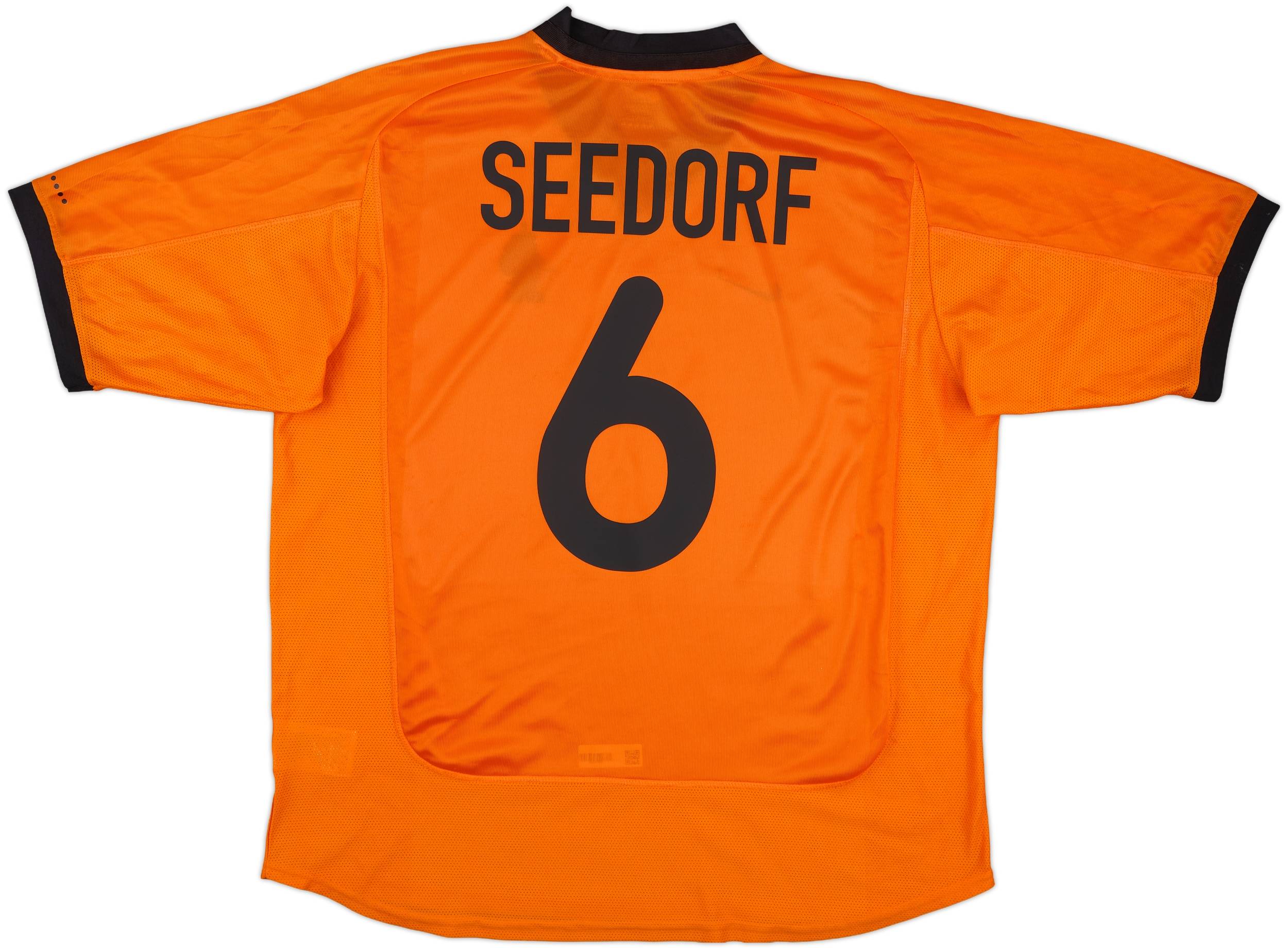 2000-02 Netherlands Home Shirt Seedorf #6 - 7/10 - (XXL)