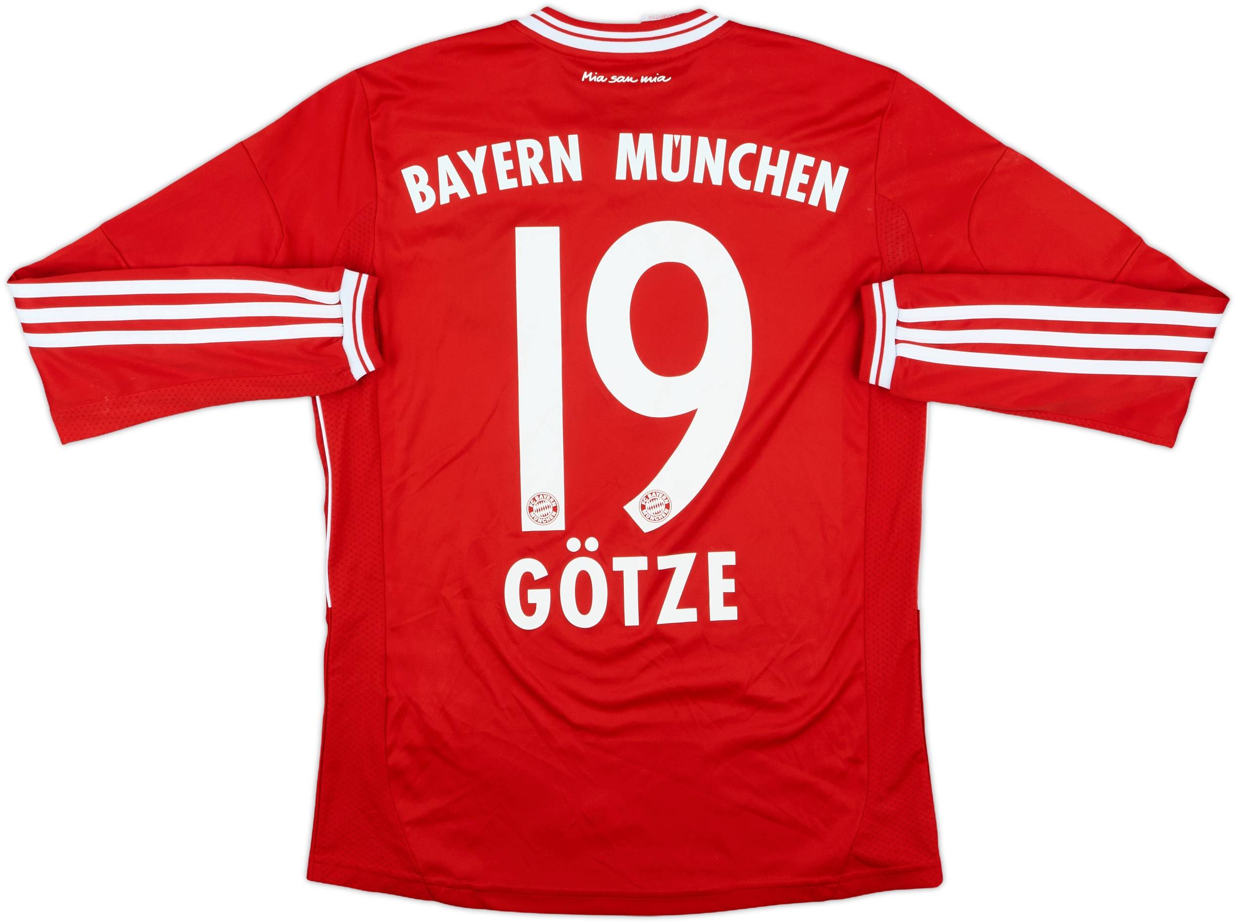 2013-14 Bayern Munich Home L/S Shirt Gotze #19 - 9/10 - (L.Boys)
