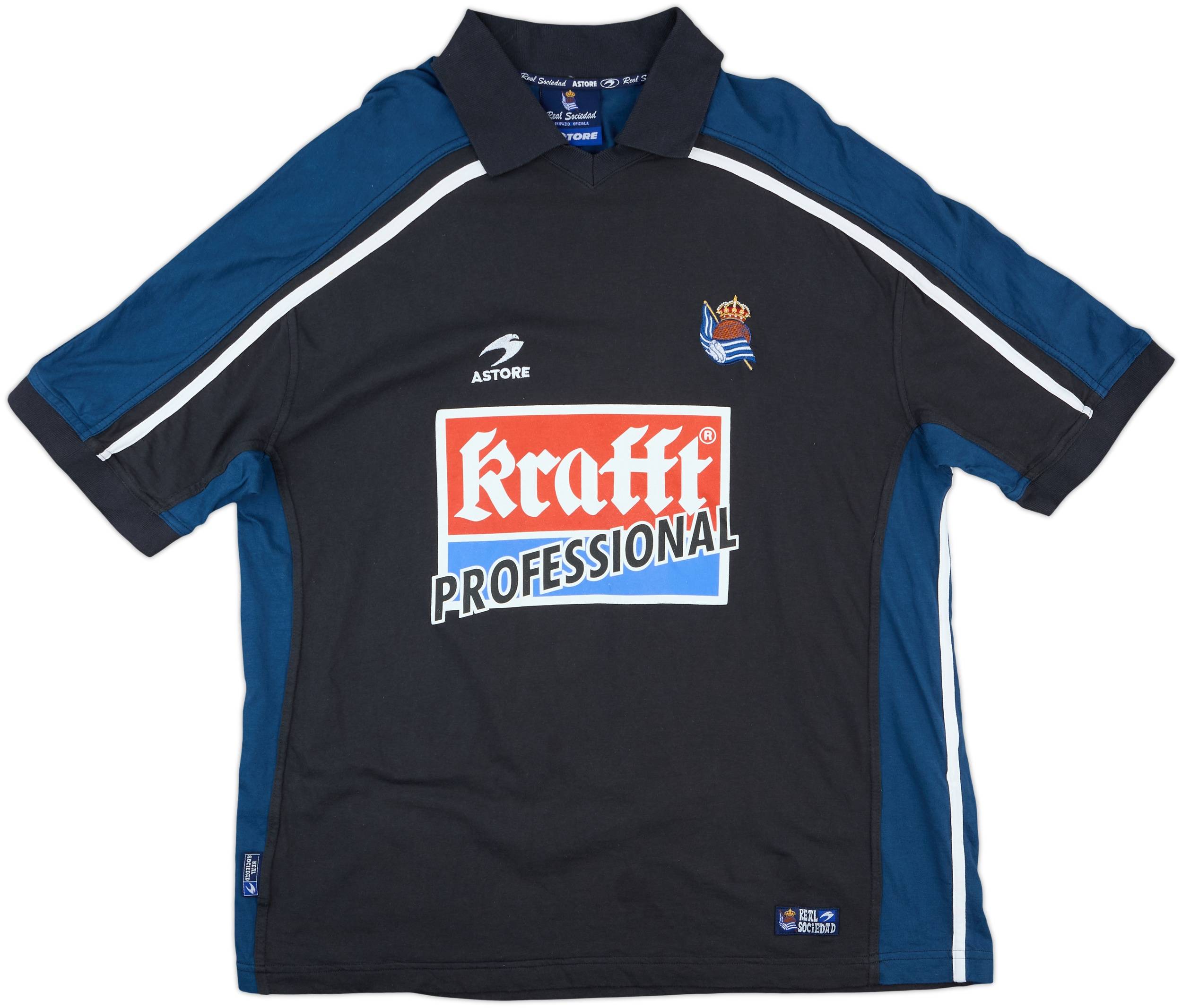 1998-99 Real Sociedad Astore Polo Shirt - 9/10 - (XXL)
