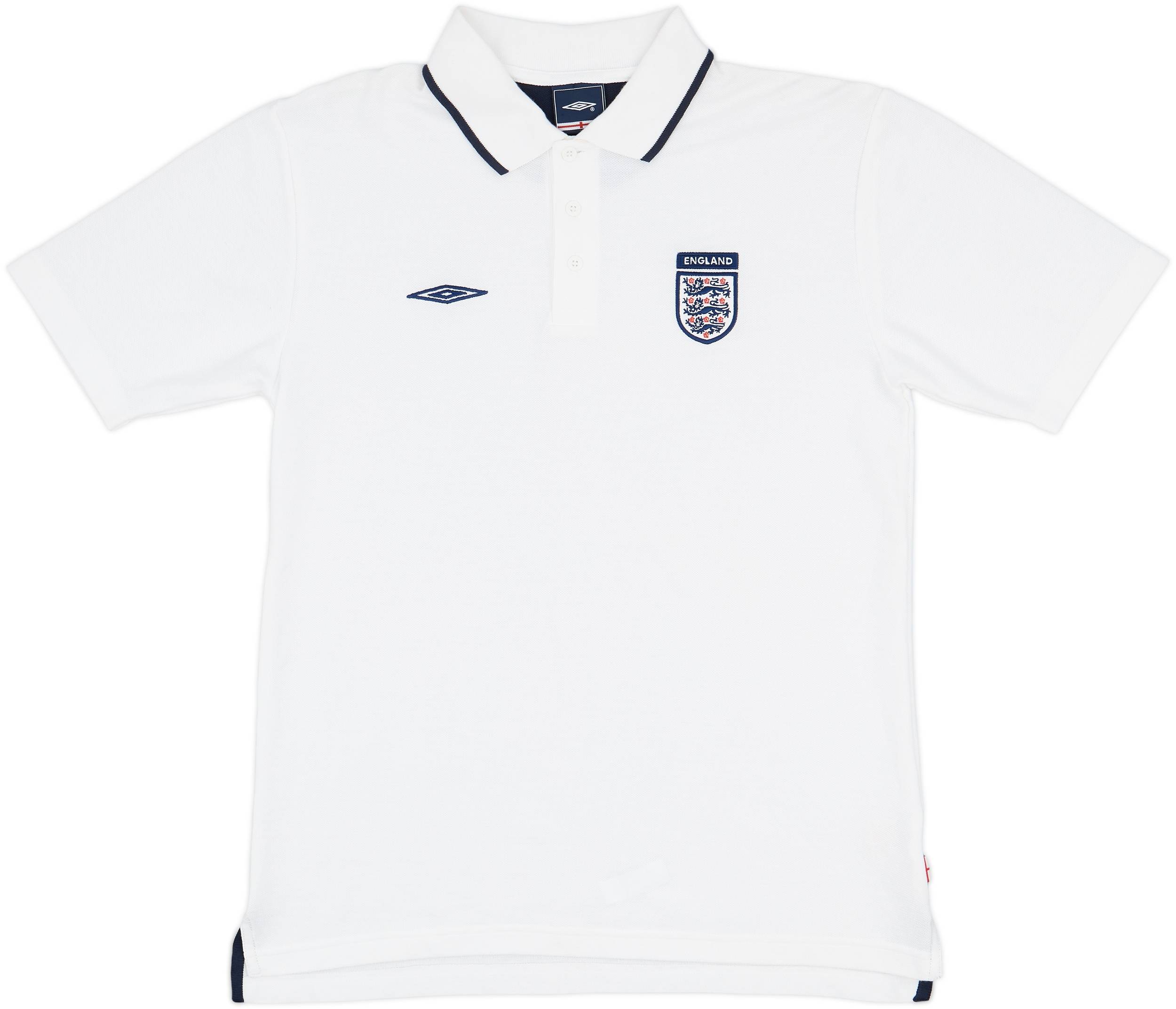 2007-08 England Umbro Polo Shirt - 9/10 - (M)