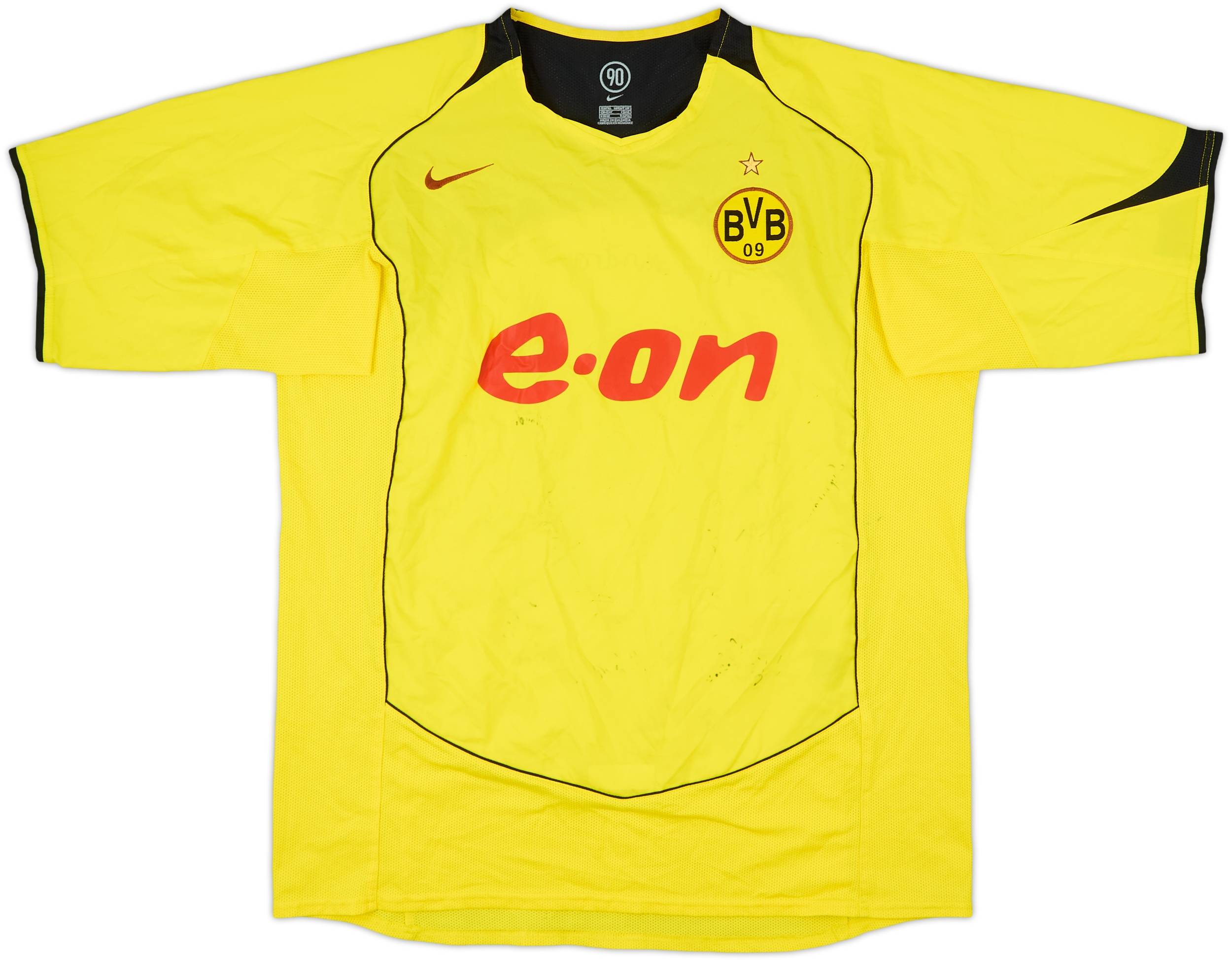 ウェア 04-05 Dortmund Signature Game Shirt 2004-05 Borussia Dortmund Signed Home Shirt #19 - 5/10 - (XL)