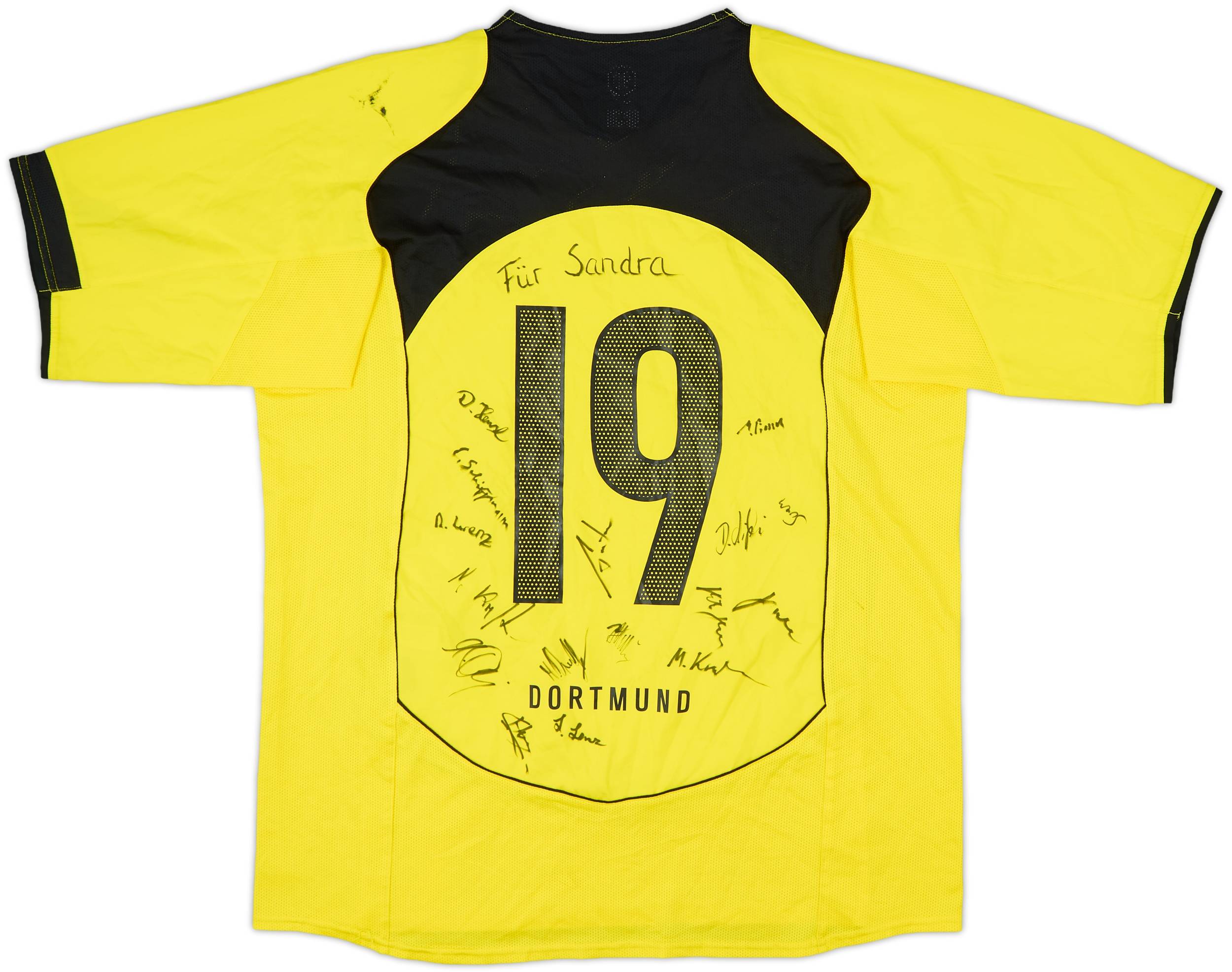 ウェア 04-05 Dortmund Signature Game Shirt Puma Borussia Dortmund Authentic Serhou Guirassy Away Jersey
